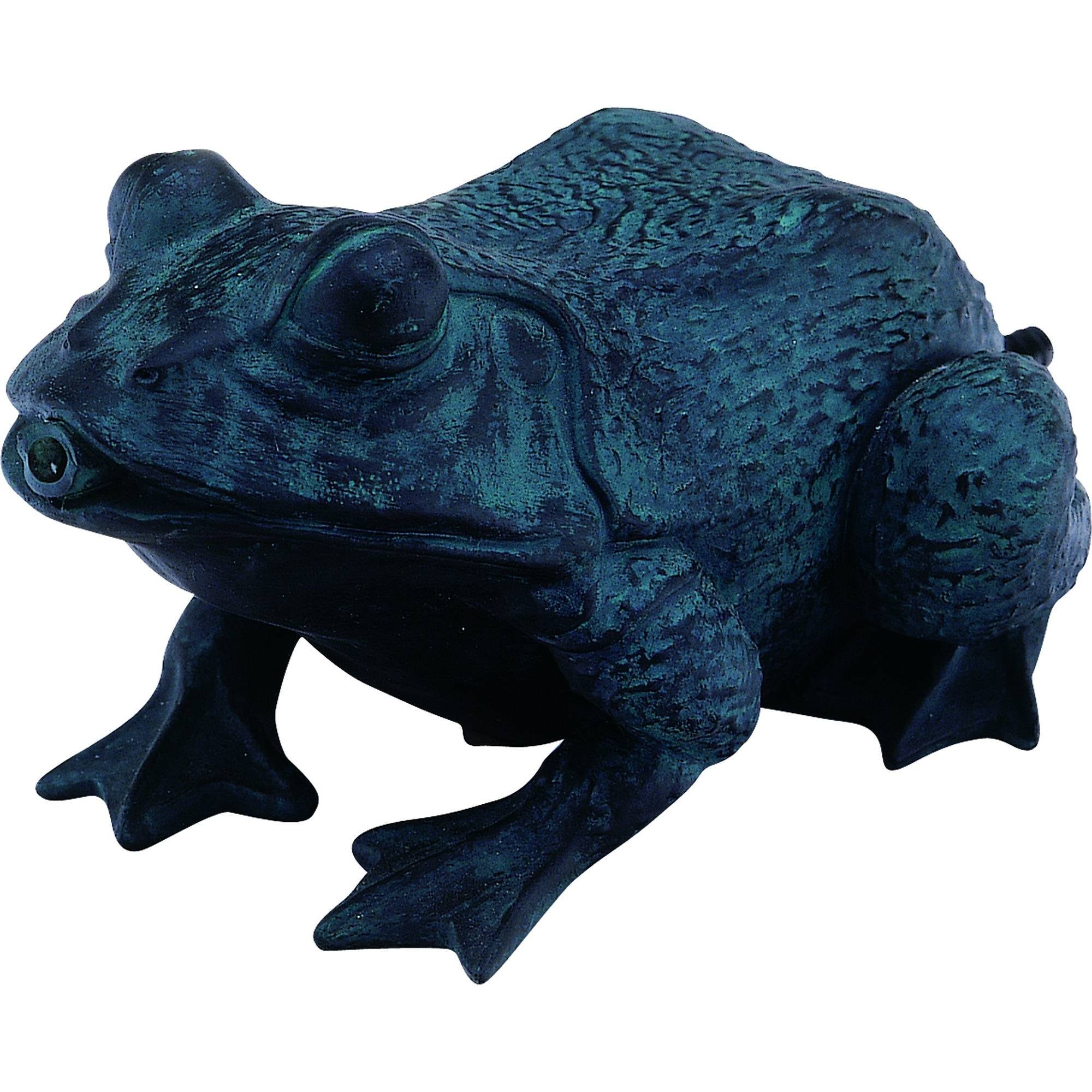 Heissner Wasserspeier Teichfigur Speier Frosch Dekor Bronze (1 St)