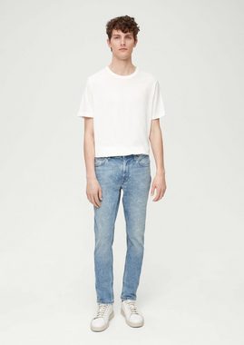 s.Oliver Stoffhose Jeans / Slim Fit / High Rise / Tapered Leg Waschung