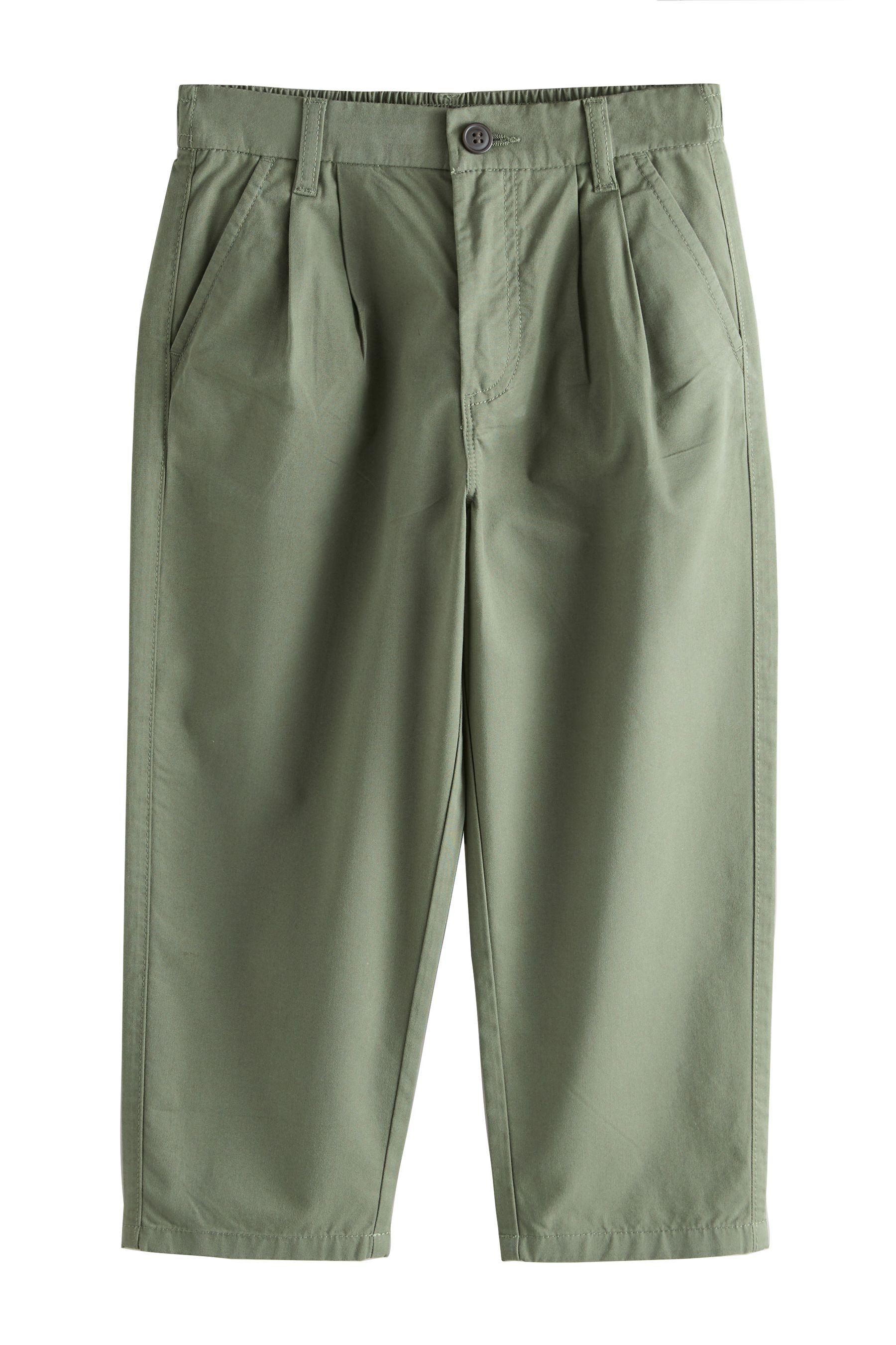 Next Chinohose Chinohose mit Bundfalte (1-tlg)