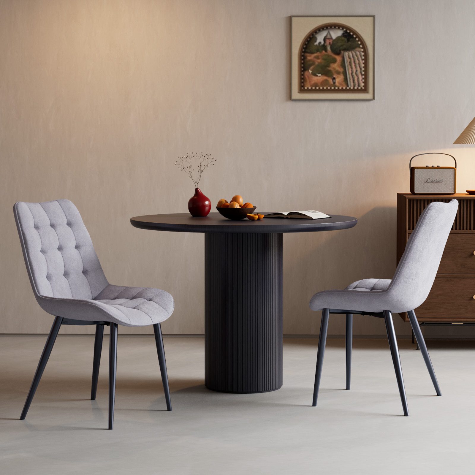 HOMAVO Esszimmerstuhl YZ2 STUHL-SET 4 Stück in Samt, gepolstert (4Set) günstig online kaufen