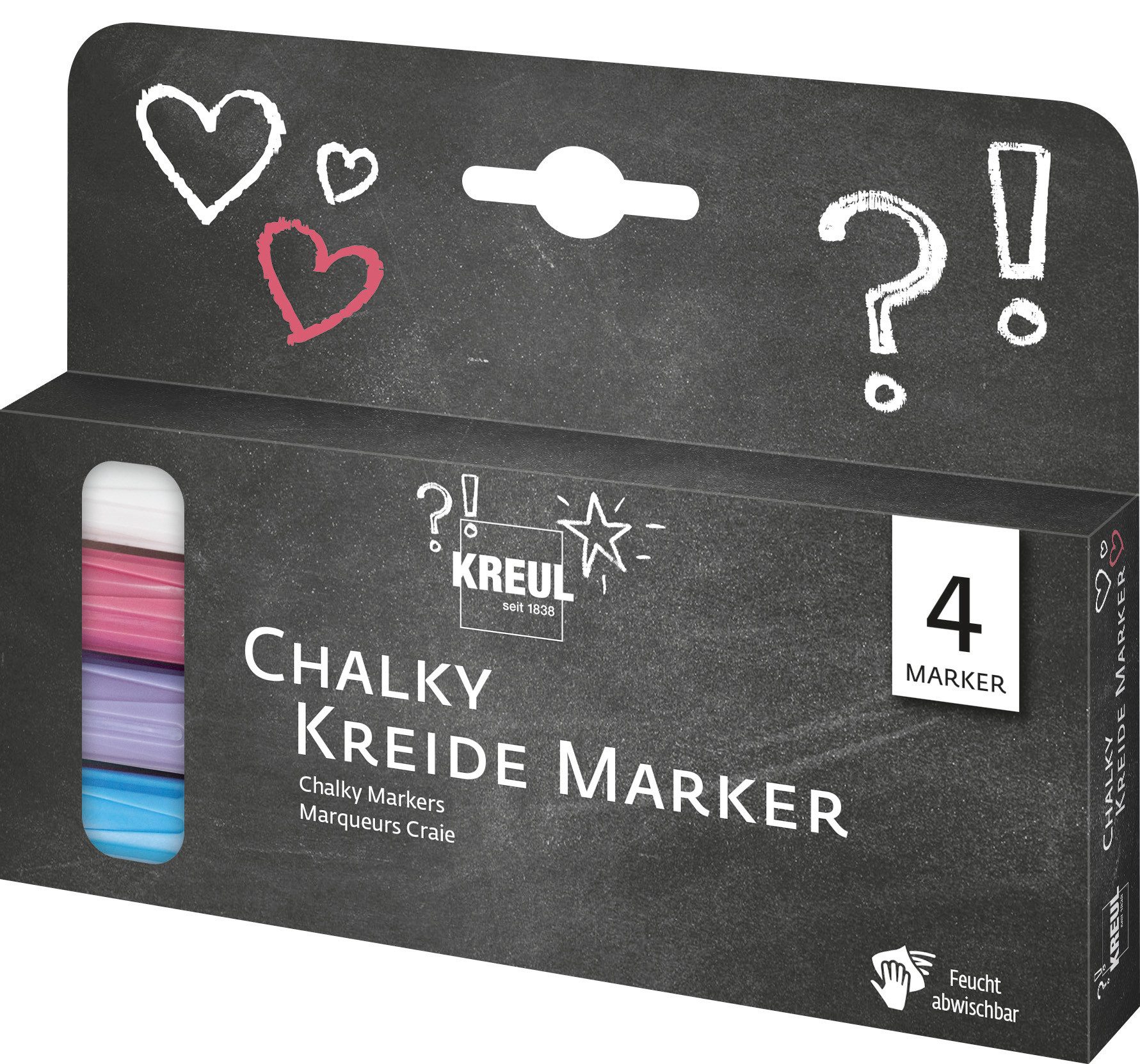 Kreul Kreidemarker Chalky, 4er-Set