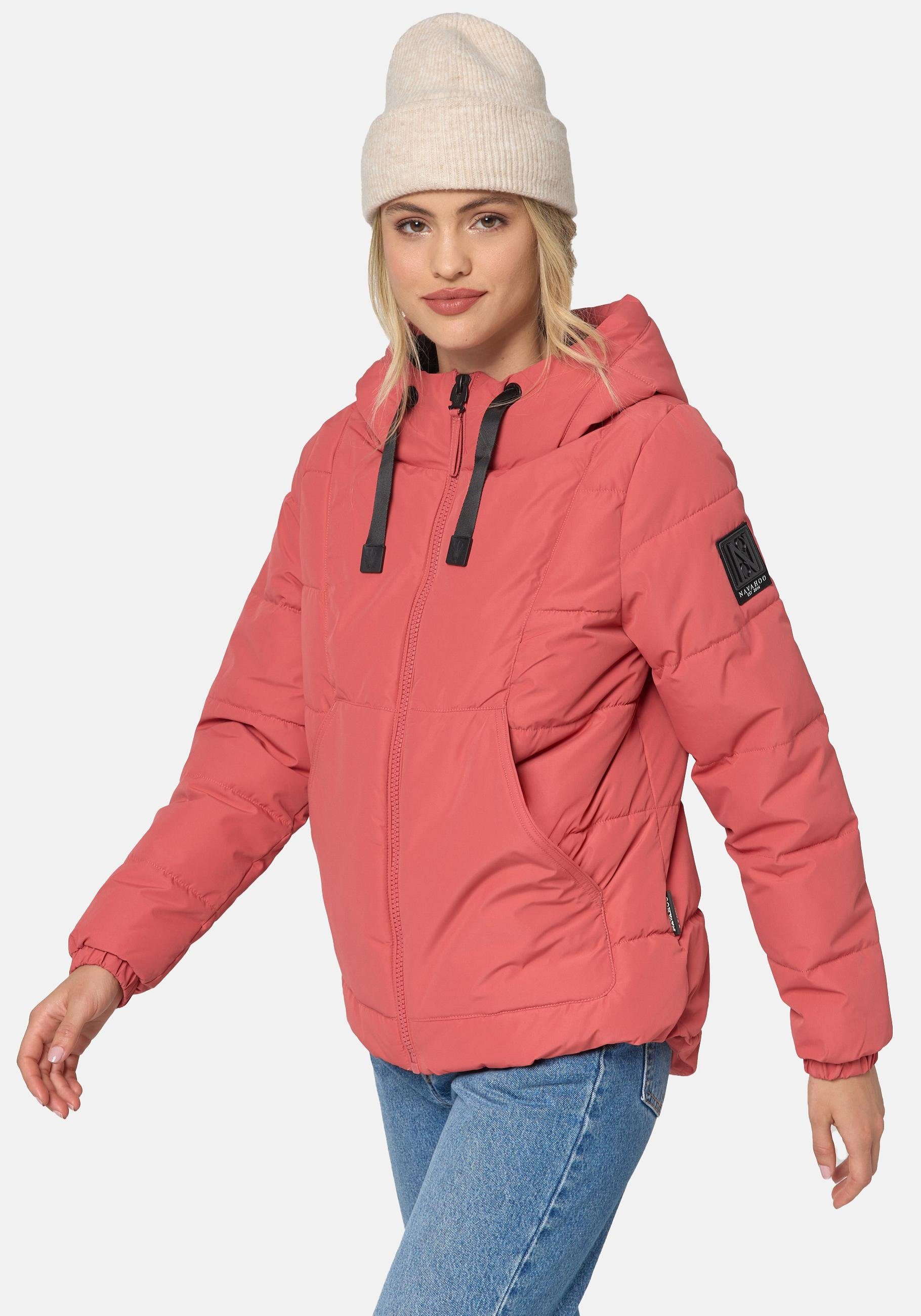 Navahoo Steppjacke Eisbällchen stylische Damen Winterjacke mit Kapuze