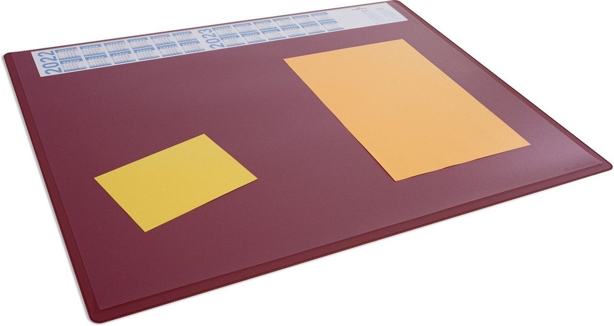 DURABLE Schreibtischunterlage Schreibunterlage PP 65x50cm rot