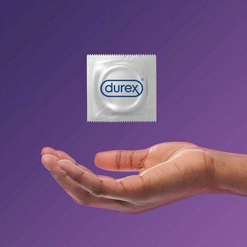 durex Kondome Performa 600 Latex Kondome mit Gleitmittel, verzögert Orgasmus 56mm Spar Packung, XXL Kondom-Set, Verhütungsmittel Überzieher Präservativ Verhütung Condoms, Kondom