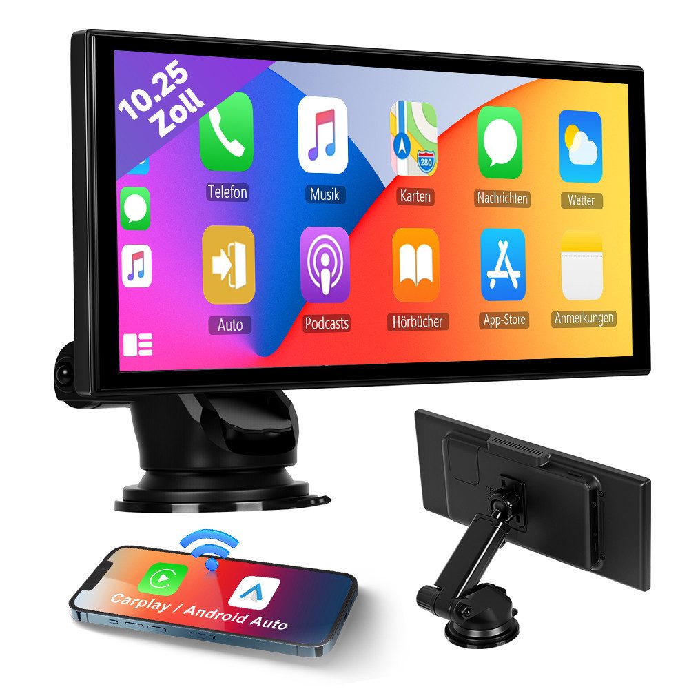 Android 15.0 HD Bildschirm 2GB+32GB CarPlay Auto Video Player GPS Navigationsgerät