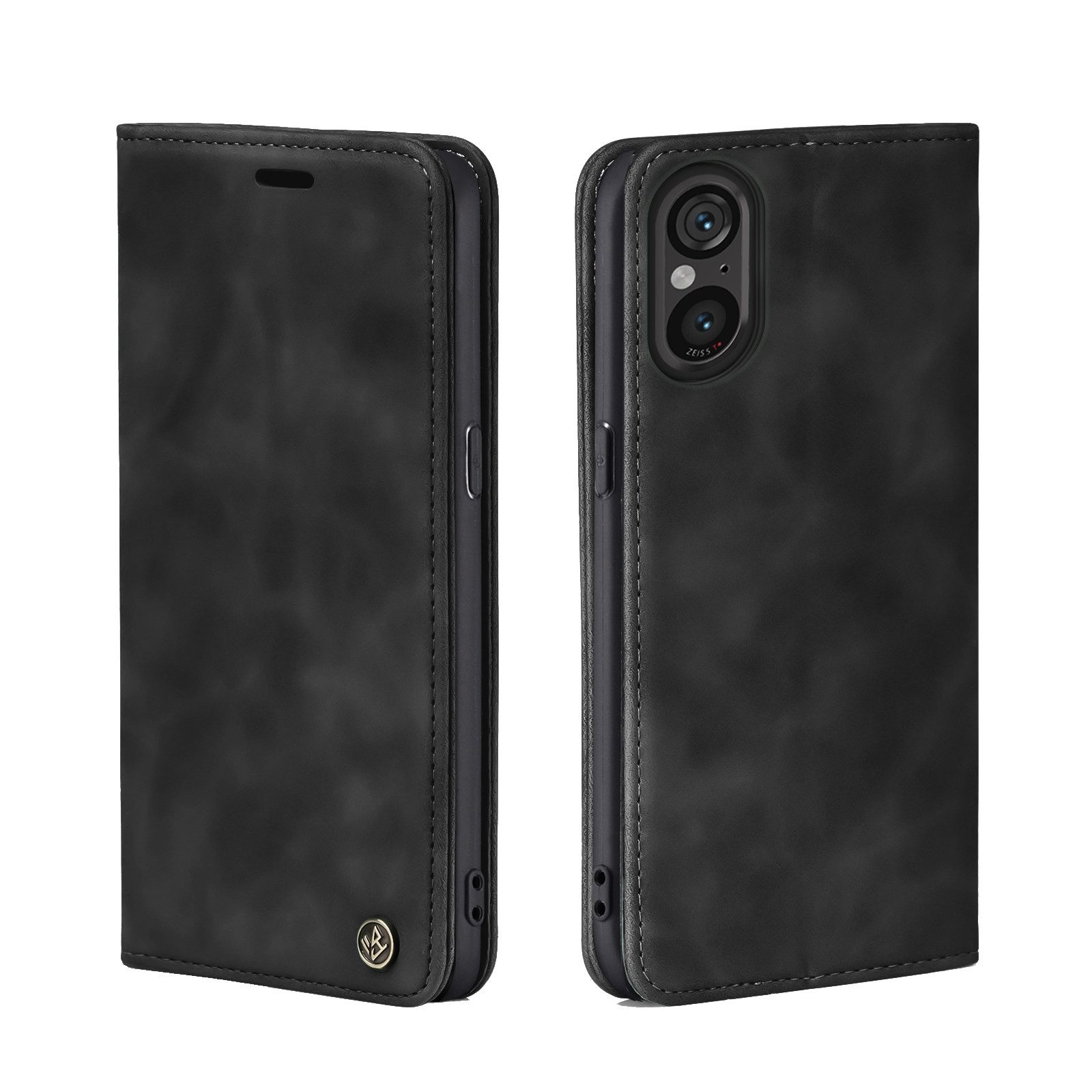 Tec-Expert Handyhülle Tasche Hülle für Sony Xperia 5 V 6.1 Zoll, 6.1 ", Cover Klapphülle Case mit Kartenfach Fliphülle aufstellbar
