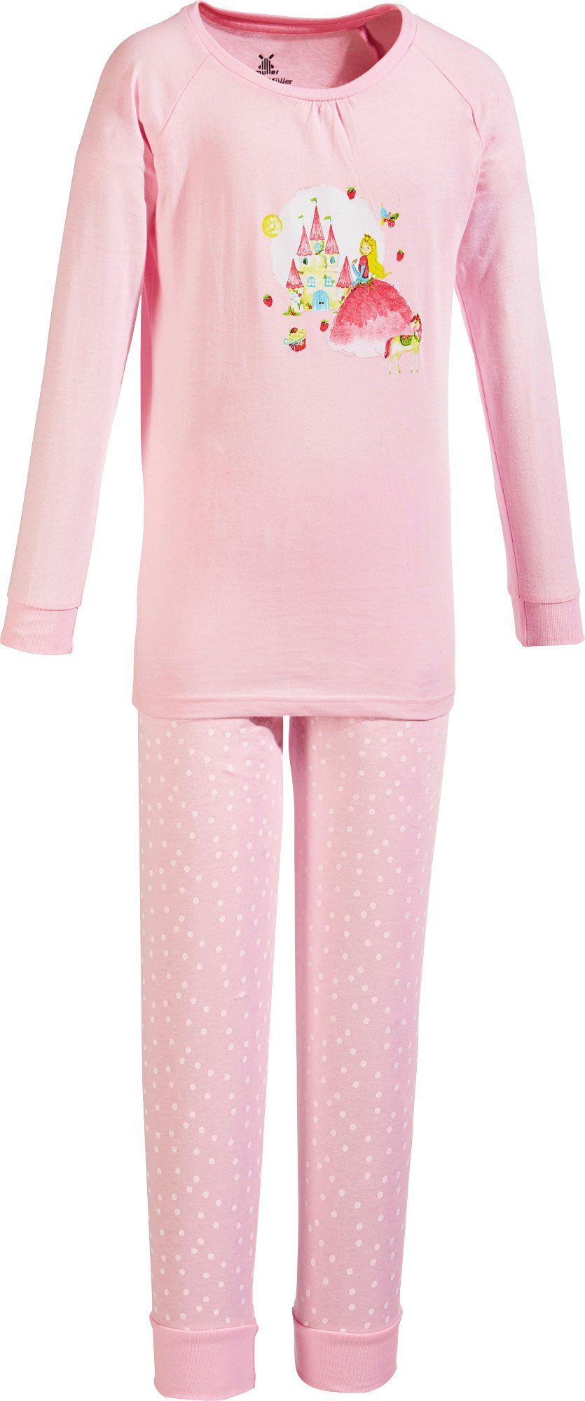 Erwin Müller Kinder Schlafanzug Feuerwehrmann - 100% Baumwolle Pyjama