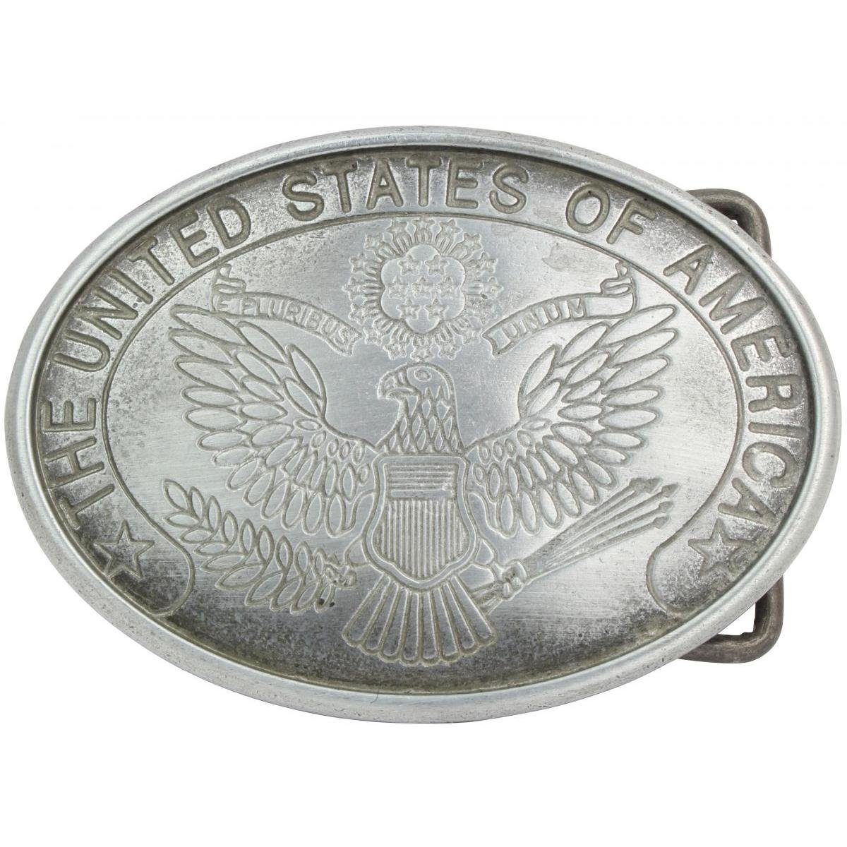 BELTINGER Gürtelschnalle United States of America 4,0 cm - Buckle Wechselschließe Gürtelschließ Altsilber