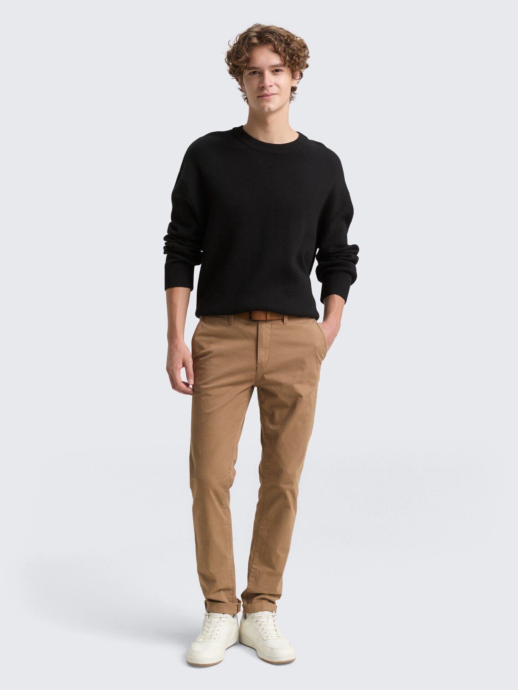 TOM TAILOR Denim Chinohose Hosen & Chino Slim Fit Chino Hose mit Gürtel günstig online kaufen