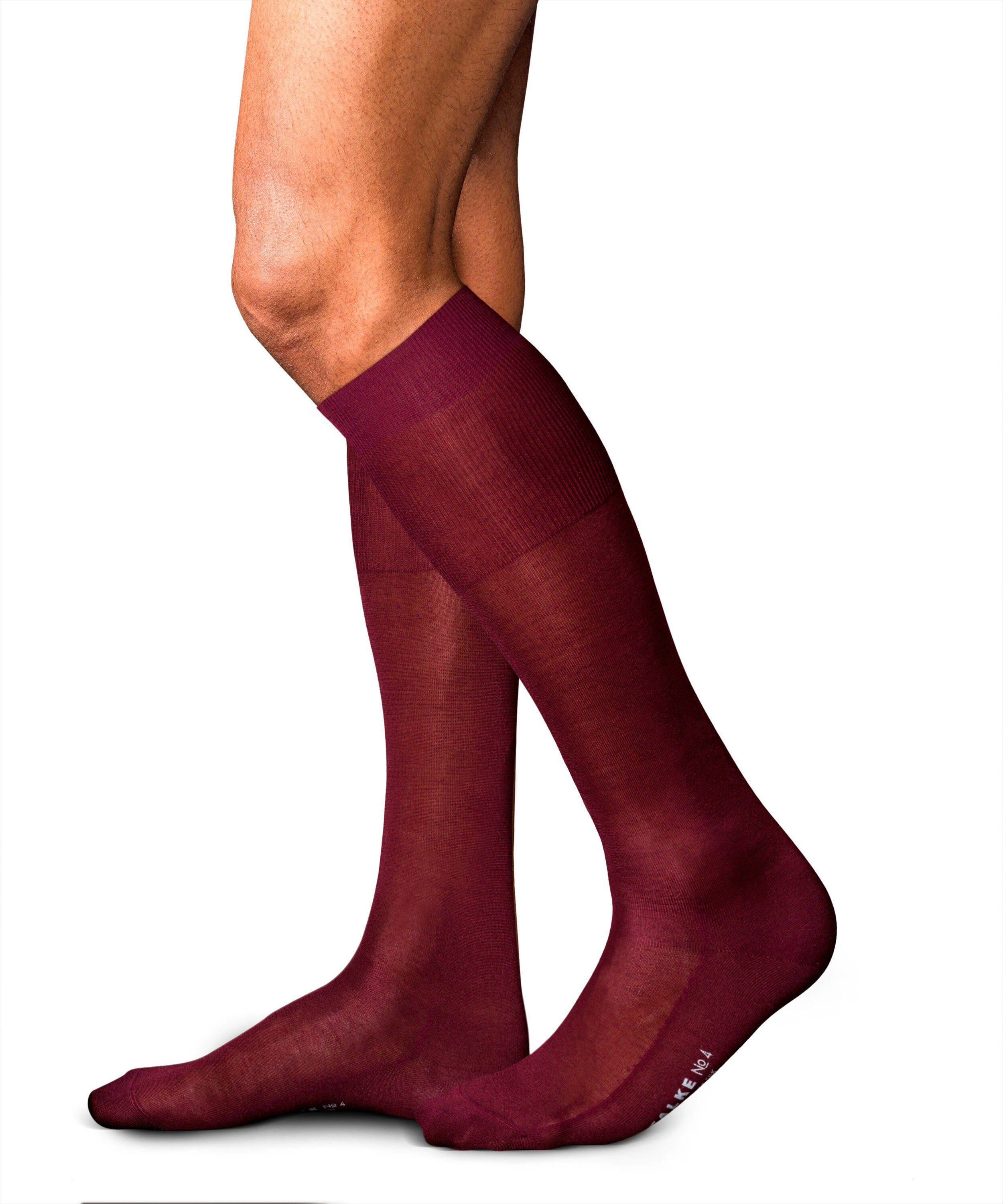 FALKE Kniestrümpfe No. 4 Pure Silk (1-Paar) aus chinesischer Maulbeerseide