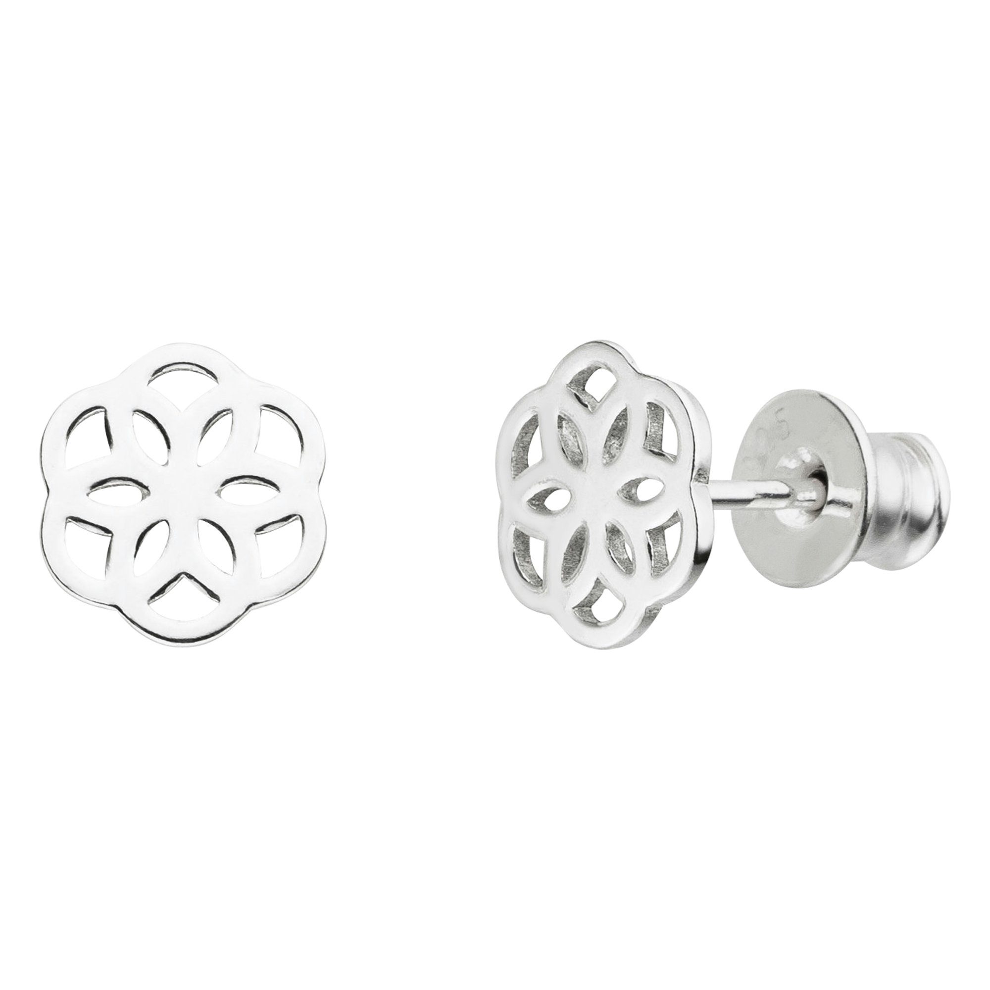 Paar Ohrstecker Same des Lebens Ohrstecker 925 Silber - Saat des Lebens Ohrringe