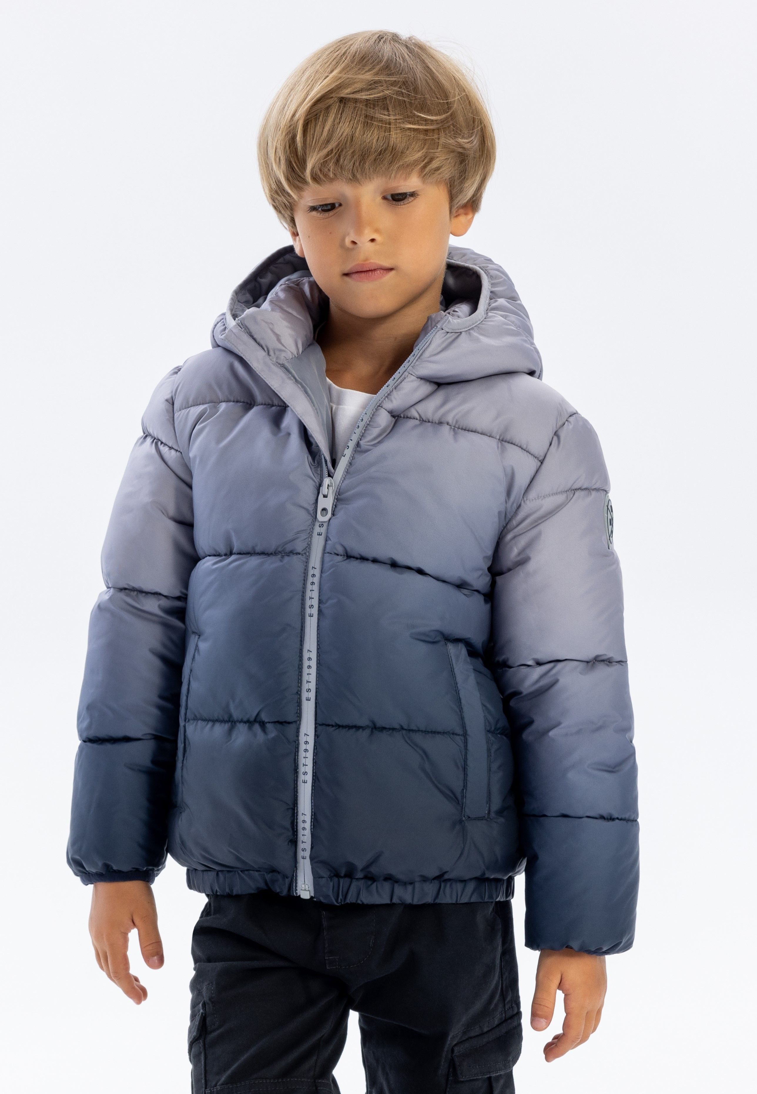 MINOTI Winterjacke Gefütterte Jacke Jacke in Ombré-Optik (9m-8y)