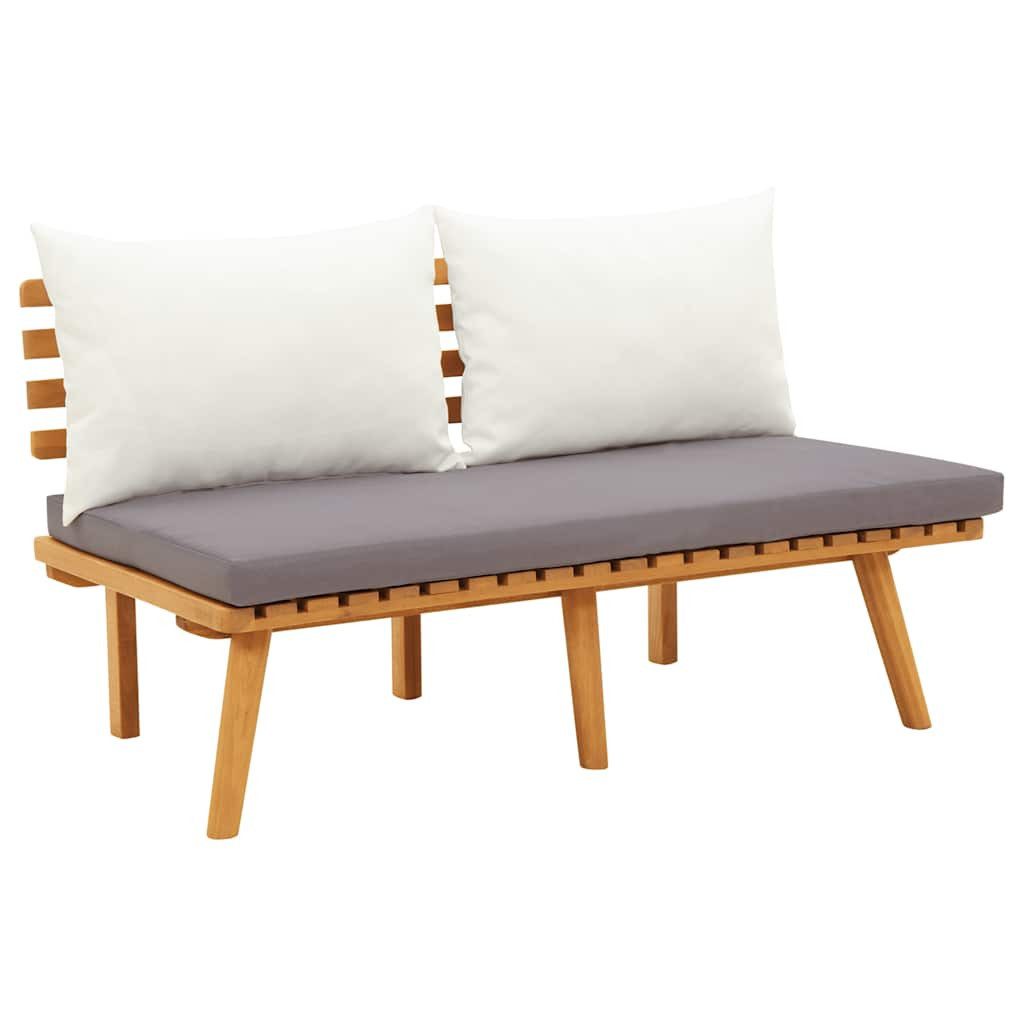 vidaXL Sofaelement Gartenbank mit Kissen 115 cm Massivholz (1 St)