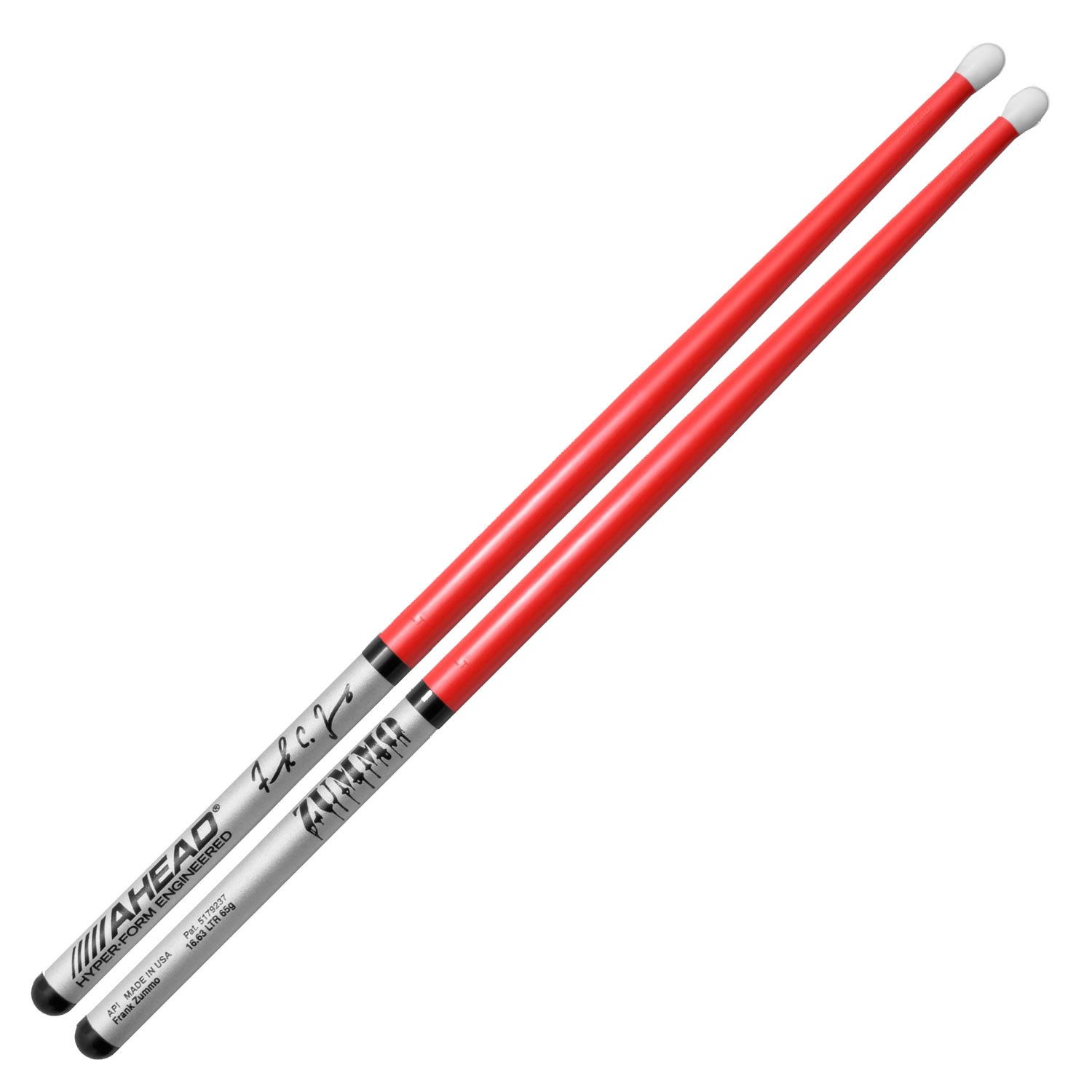 Ahead Drumsticks Ahead Sticks FZ2 Frank Zummo mit Aluminium-Kern (1 Paar, Drumsticks), Entwickelt in Zusammenarbeit mit Frank Zummo