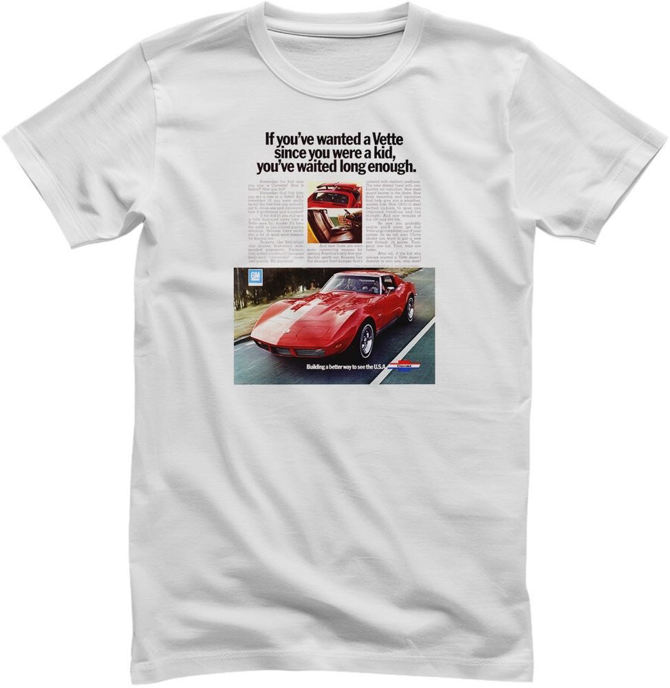 Corvette T-Shirt Corvette C3 Retro Add T-Shirt