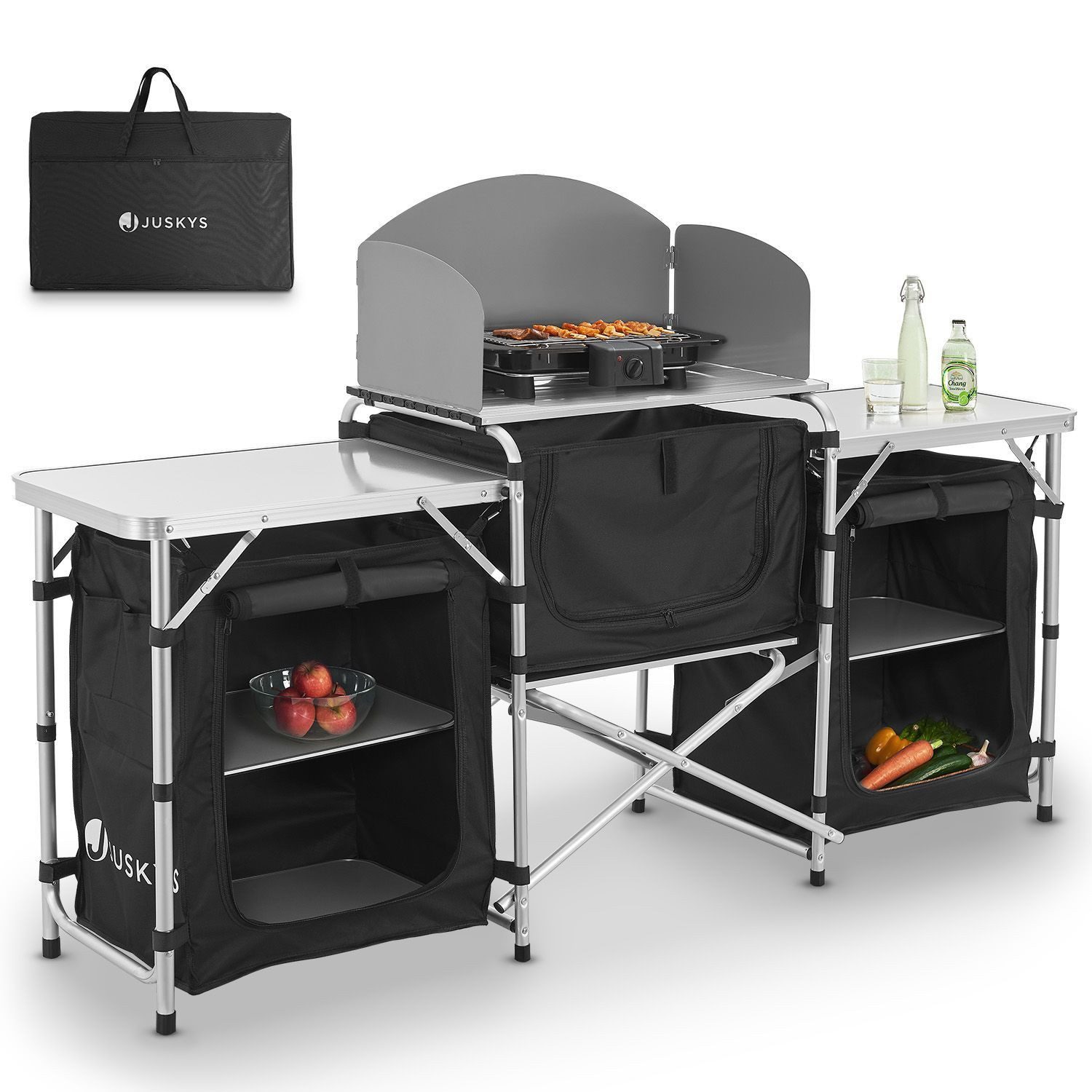 Juskys Campingschrank Garda mit Tasche, faltbar, tragbar günstig online kaufen