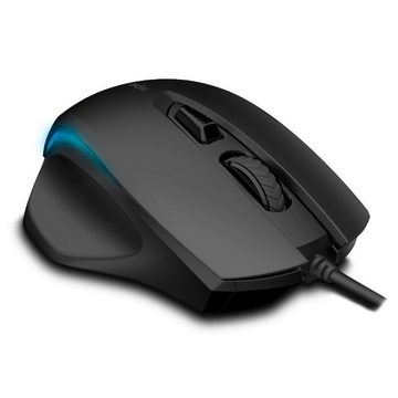 Speedlink GARRIDO Beleuchtete Maus Office PC Mouse Mäuse (LED-Beleuchtung in 3 Farben, Fingerablage, 5-Tasten, 800 bis 2400 dpi)