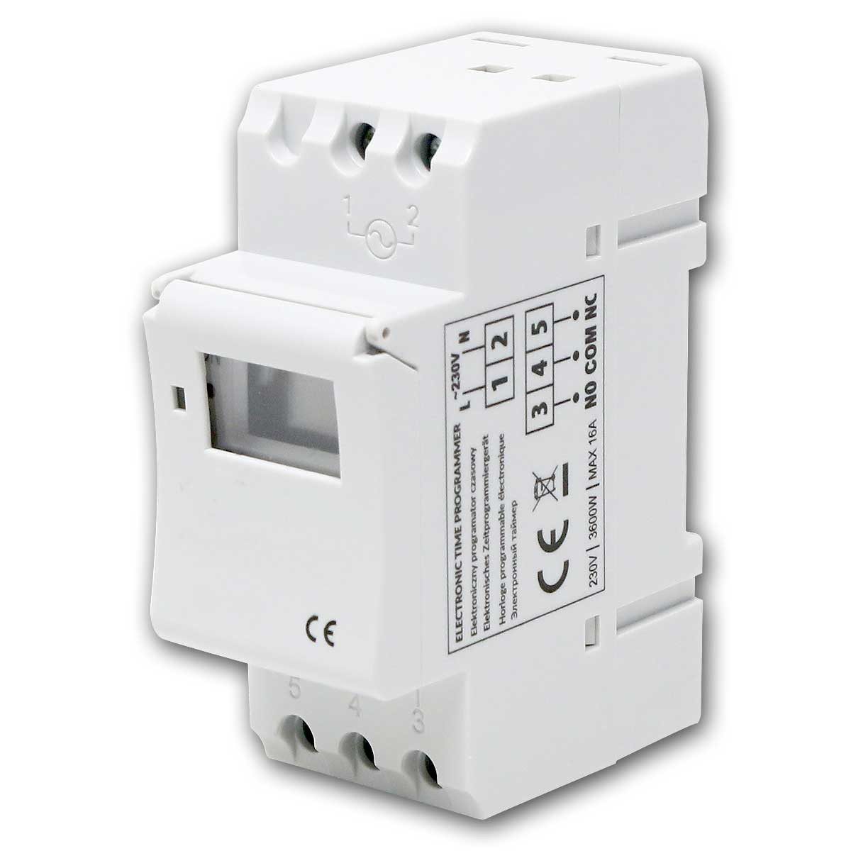 Orno Zeitschaltuhr Digitale Zeitschaltuhr für DIN-Schiene, 8 Progr.