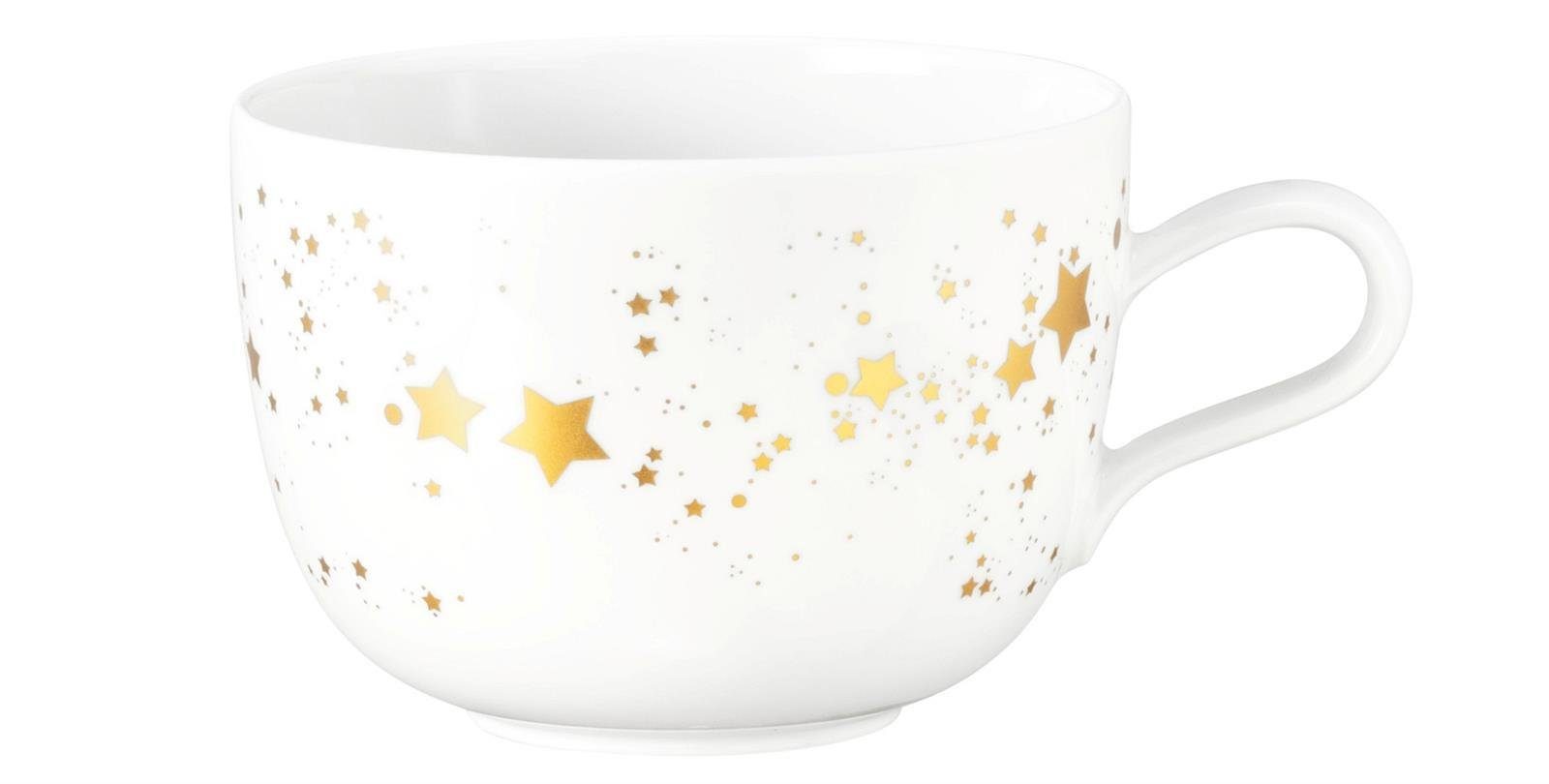 Seltmann Weiden Becher Seltmann Weiden Liberty Golden Star Milchkaffeeobere 0,38 l, Porzellan