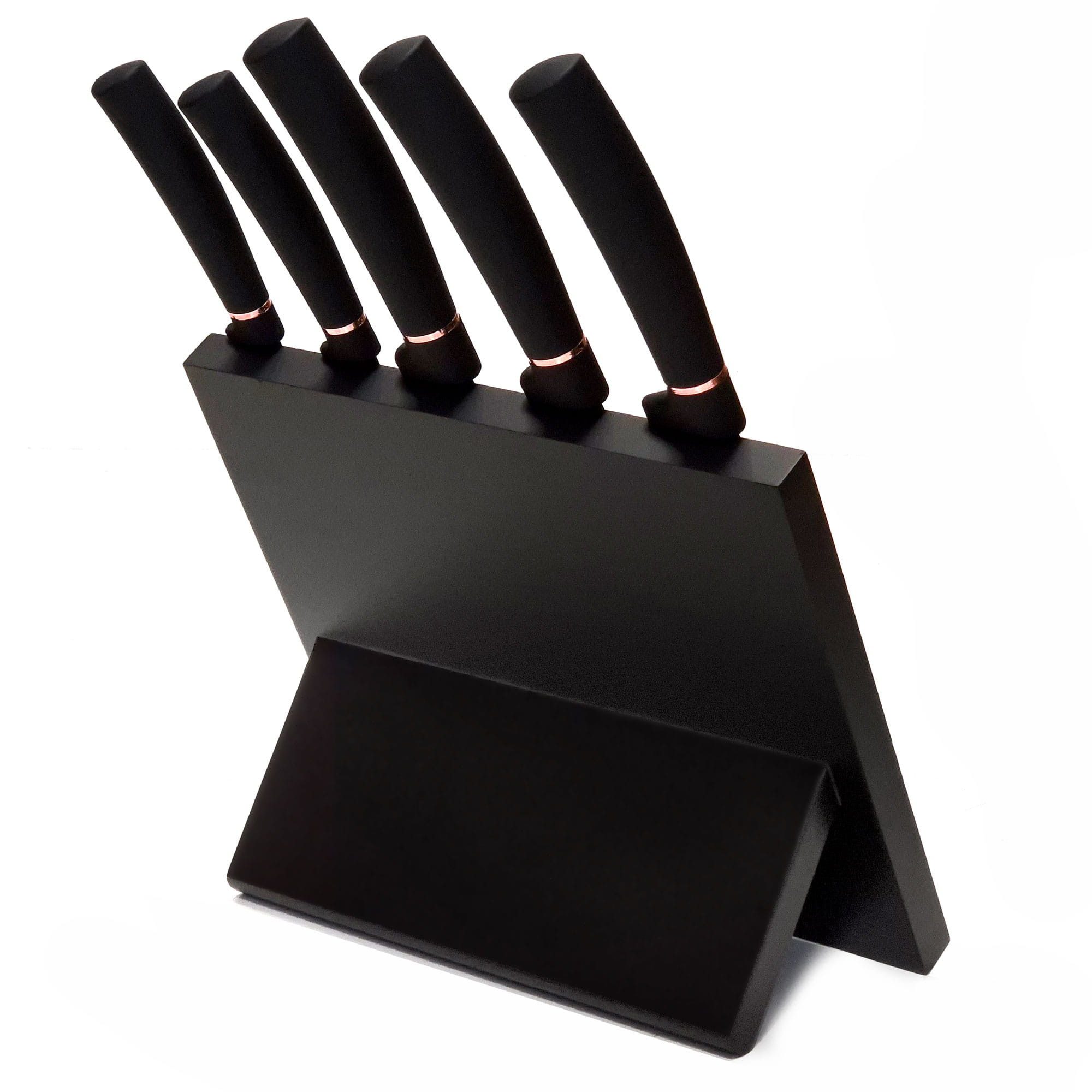 Zilner Messer-Set Wunderschönes klassisches Messerset, Magnetblock (Dieses hochwertige Messerset vereint Funktionalität, elegantes Design und präzise Schneidleistung – die perfekte Wahl für jede moderne Küche. Gleichzeitig ist es auch eine hervorragende Geschenkidee für alle, die gerne kochen und Wert auf Qualität und Stil legen., 6-tlg)