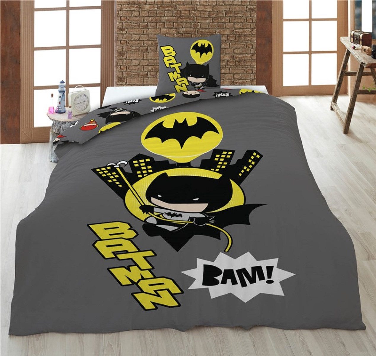 Batman Bettwäsche Set 140x200 cm Bettbezug günstig online kaufen