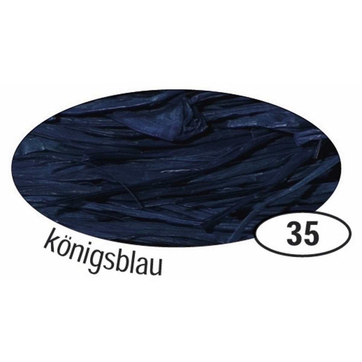 Folia Bastelfilz Naturbast Raffia - matt königsblau 50 g.
