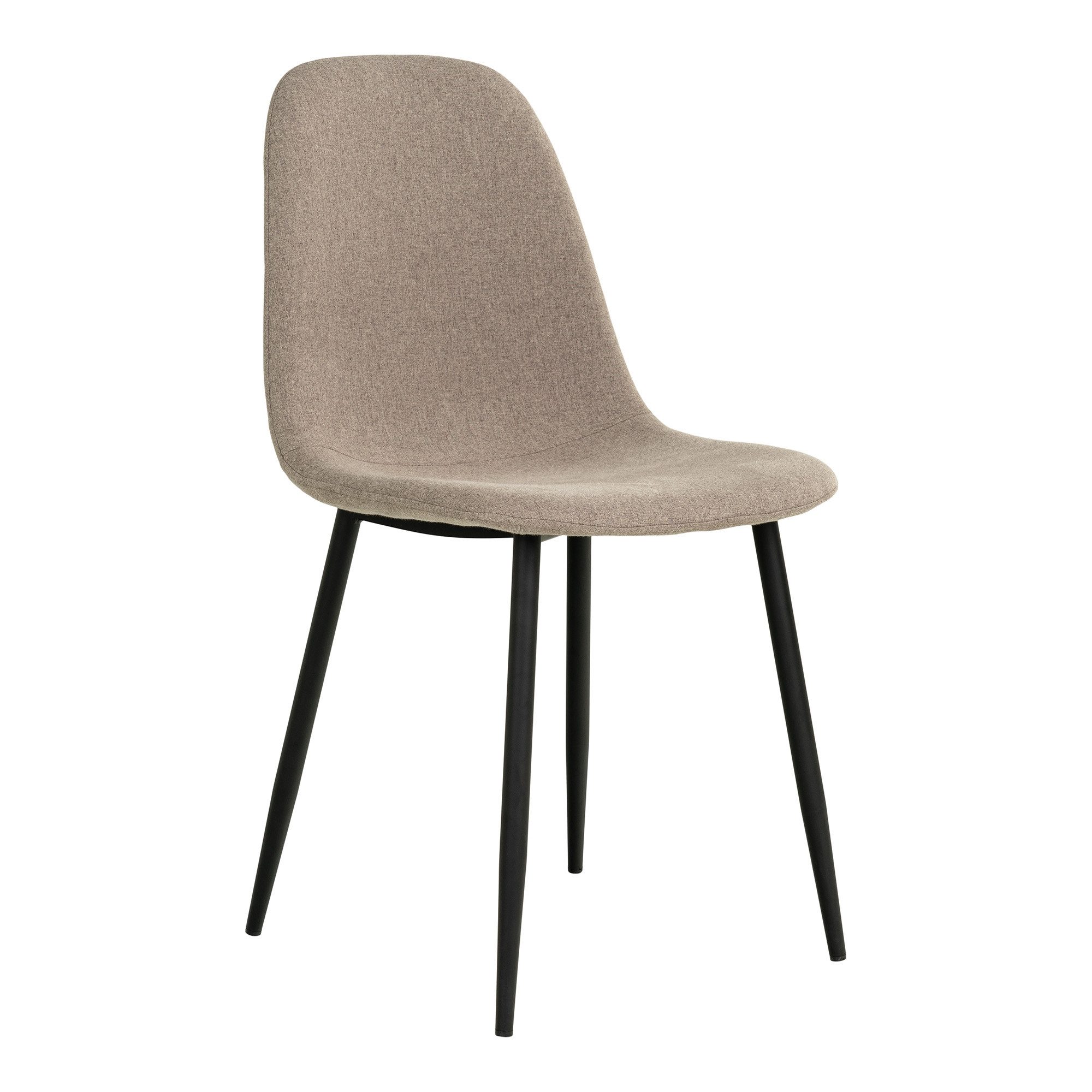Polsterstuhl (2er-Set) in Stein, Glattlederoptik - 47x88x50 (BxHxT)