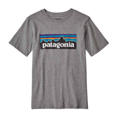 Patagonia T-Shirt Patagonia Jungen T-Shirt P-6 Logo Organic Adult