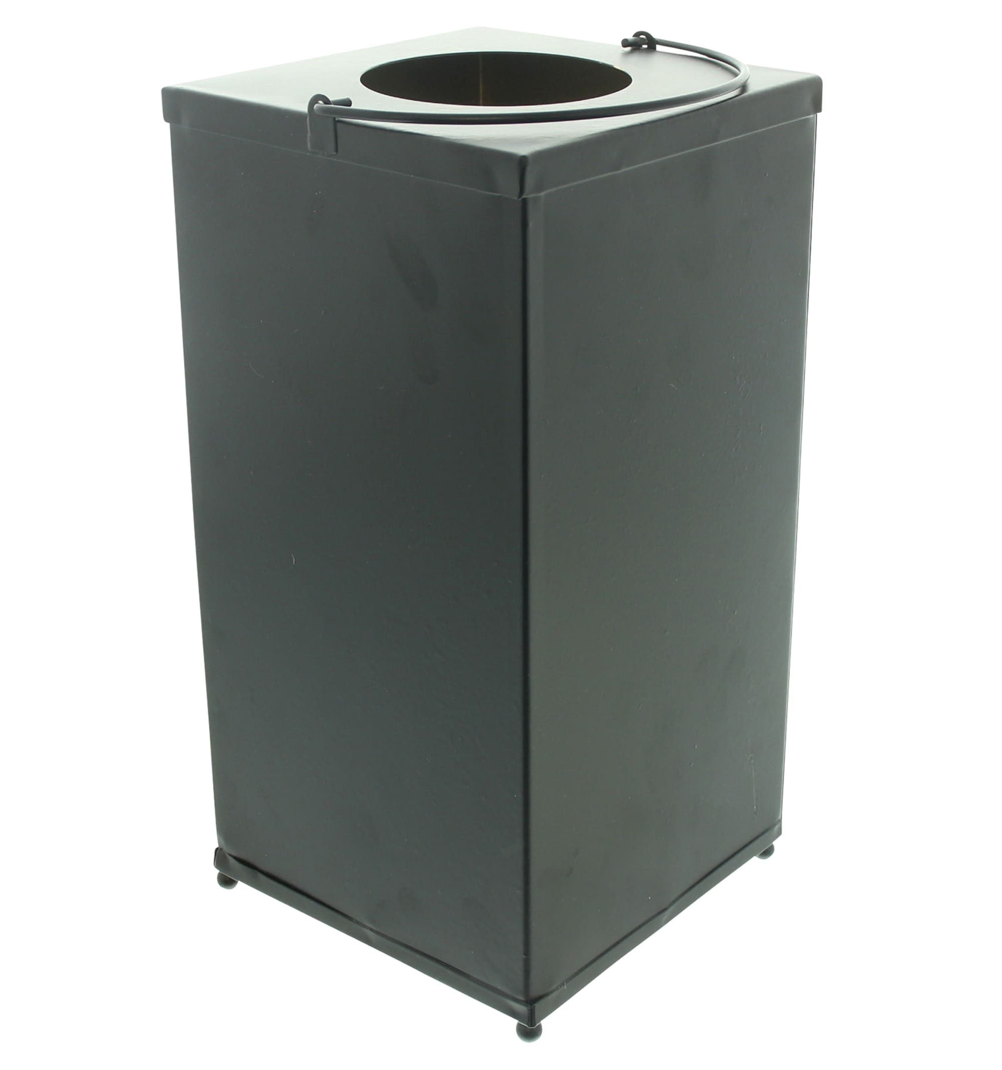 Dekoleidenschaft LED Laterne "Winterlandschaft" aus Metall, schwarz, Hängelaterne, Weihnachtsdeko, LED fest integriert, warmweiß, 13x13x26 cm, Leuchtdeko, Winterdeko