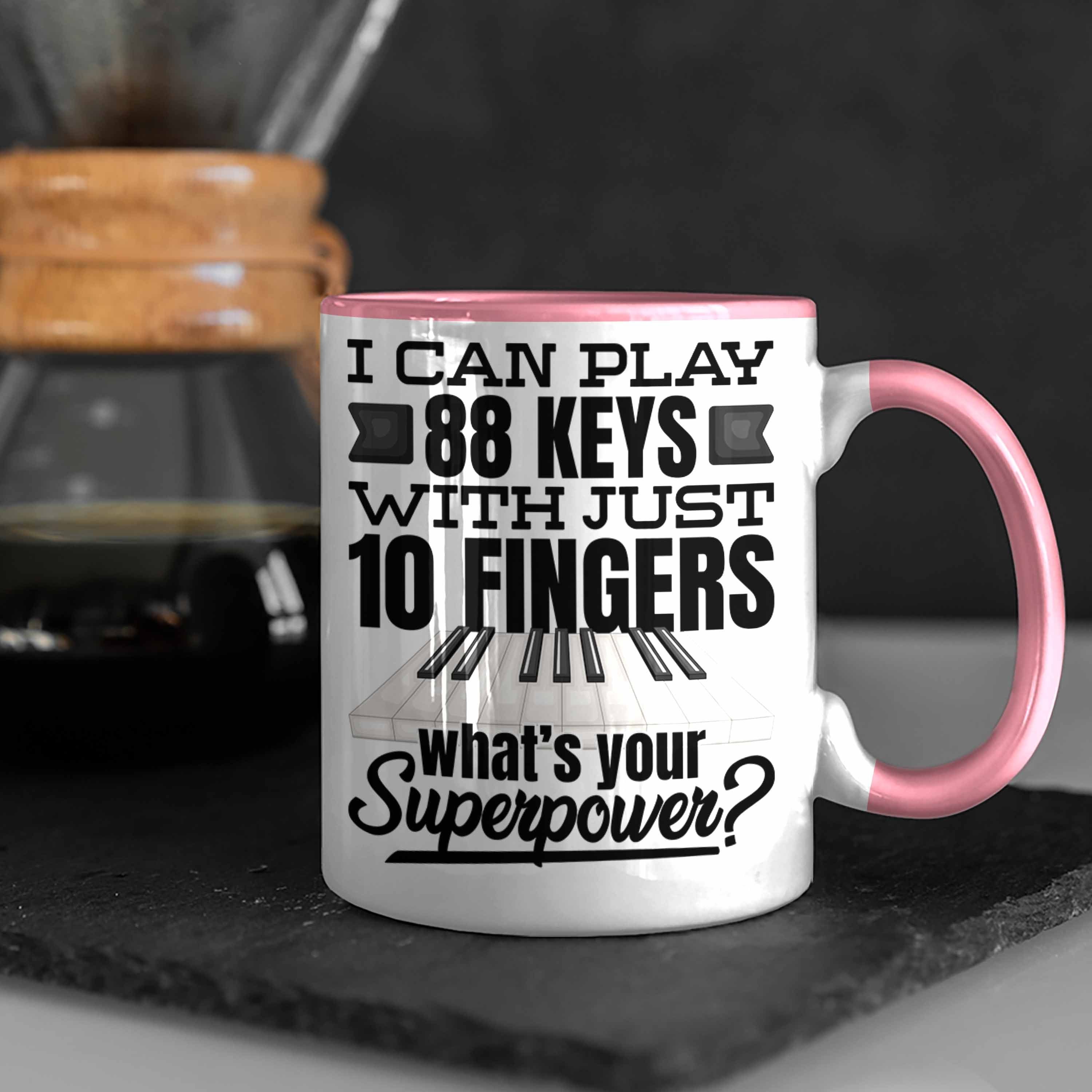 Trendation Tasse Piano Klavier Tasse Geschenk Klavierspieler Geschenkidee Pianist Pian