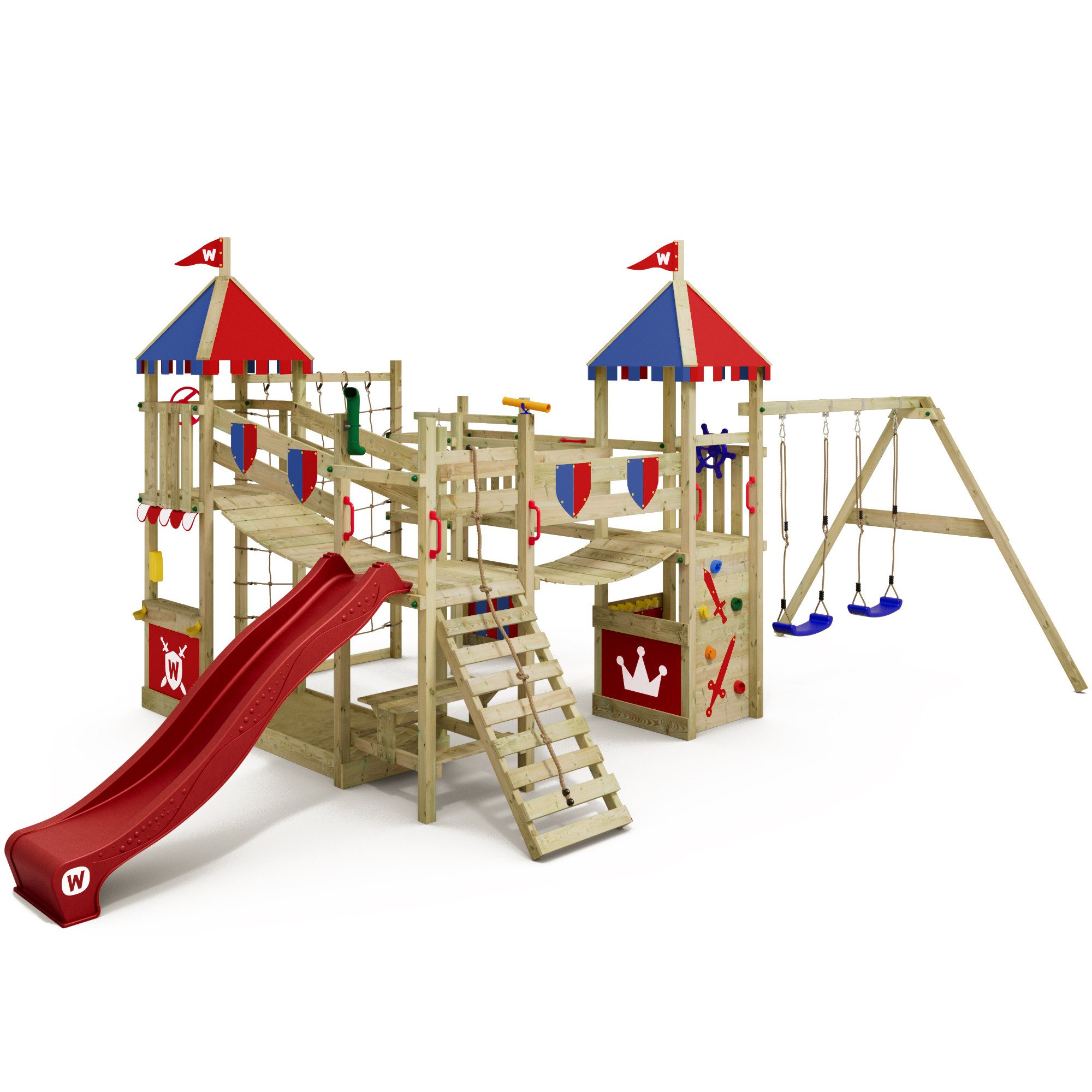 Spielturm Smart Queen – Abenteuer-Burg mit Rutsche, Spielhaus & Sandkasten