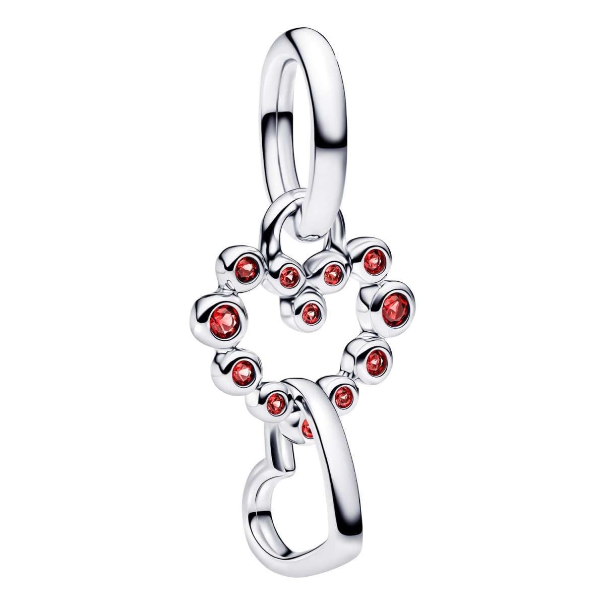 Pandora Charm Herz 794435C01, Anhänger Silber Verbundene Herzen