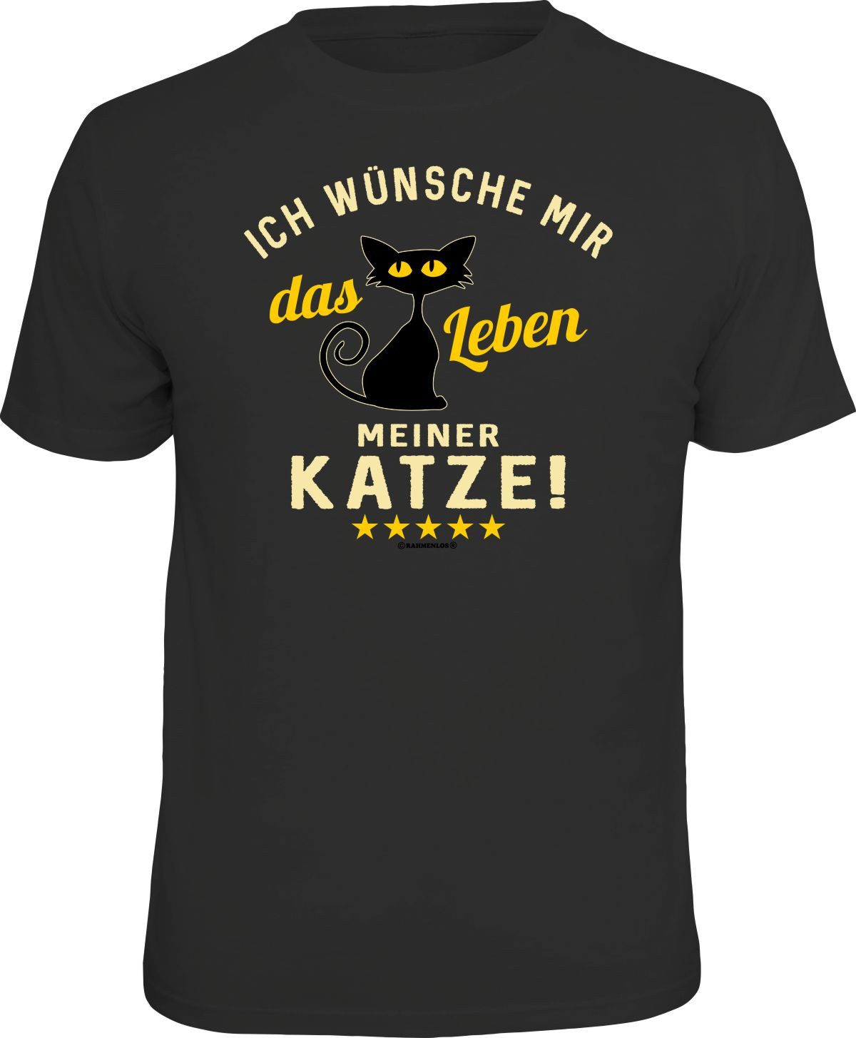 RAHMENLOS® T-Shirt für Katzenfreunde: ich wünsche günstig online kaufen