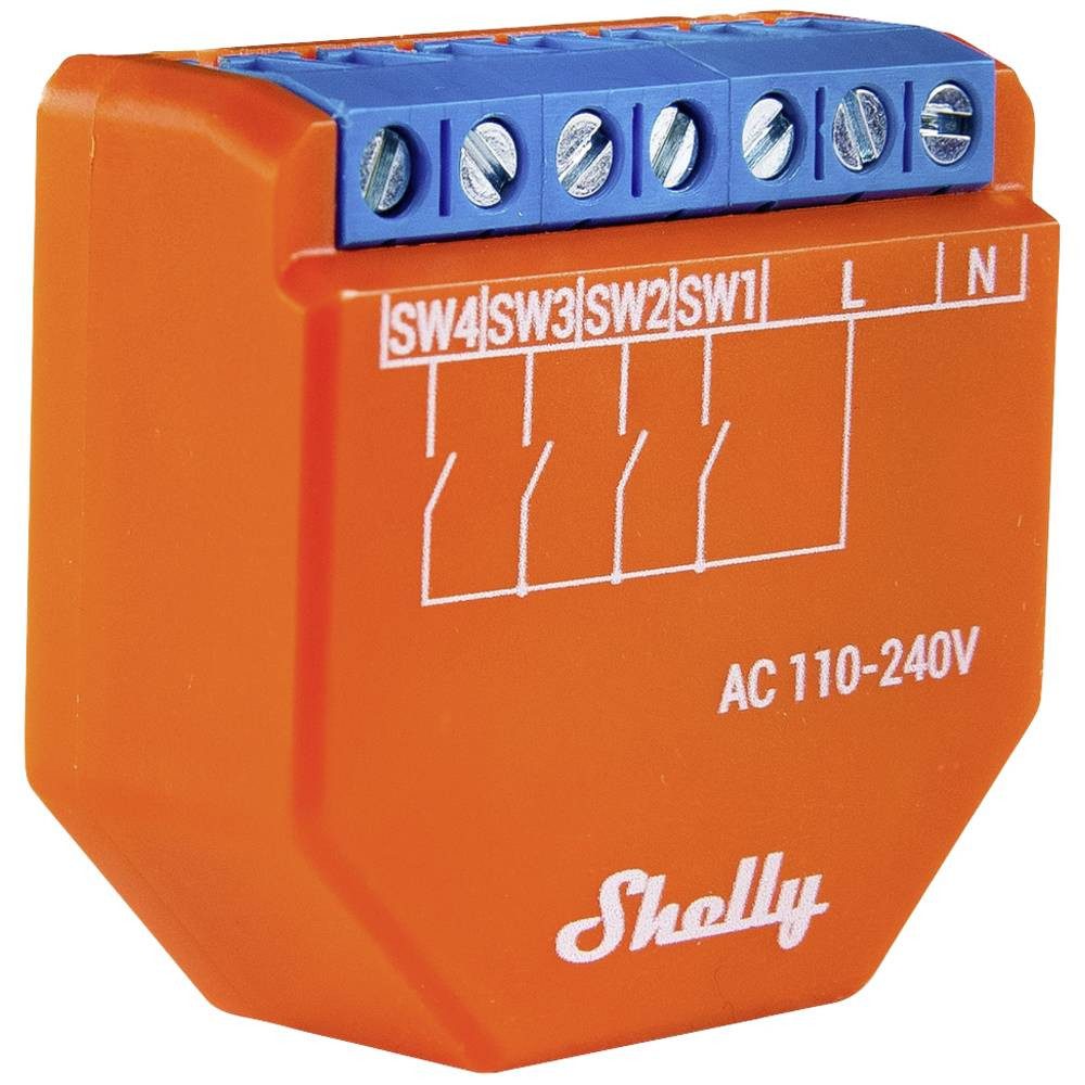 Shelly Szenenaktivierer 12 Aktionen Z-Wave Shelly_W_i4 Smart-Home-Steuerelement