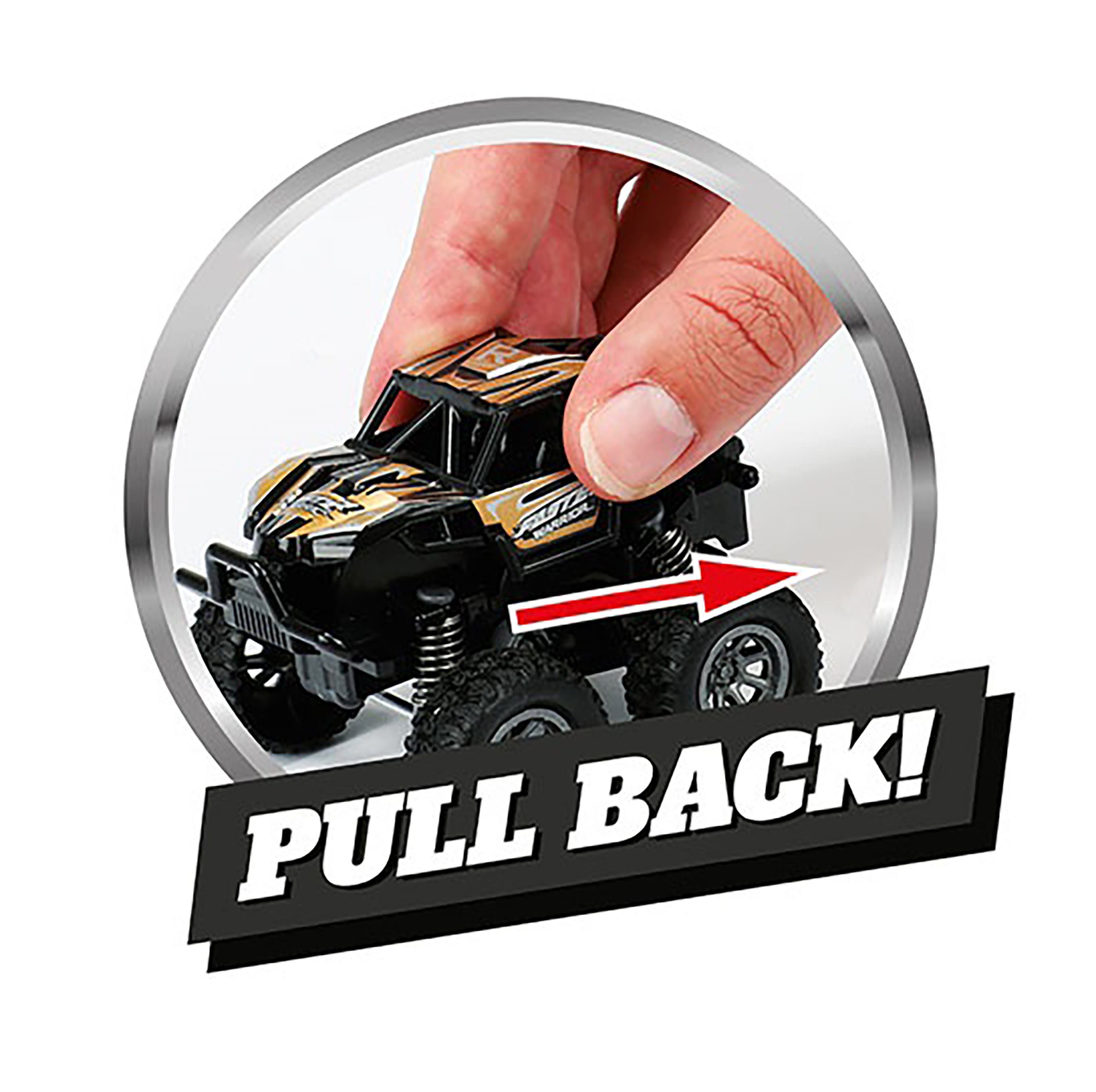 Toi-Toys Spielzeug-Monstertruck Monster Truck 4x4 Off-Road Rückzug Monstertruck Modellauto 62 (Gelb), Modell Auto