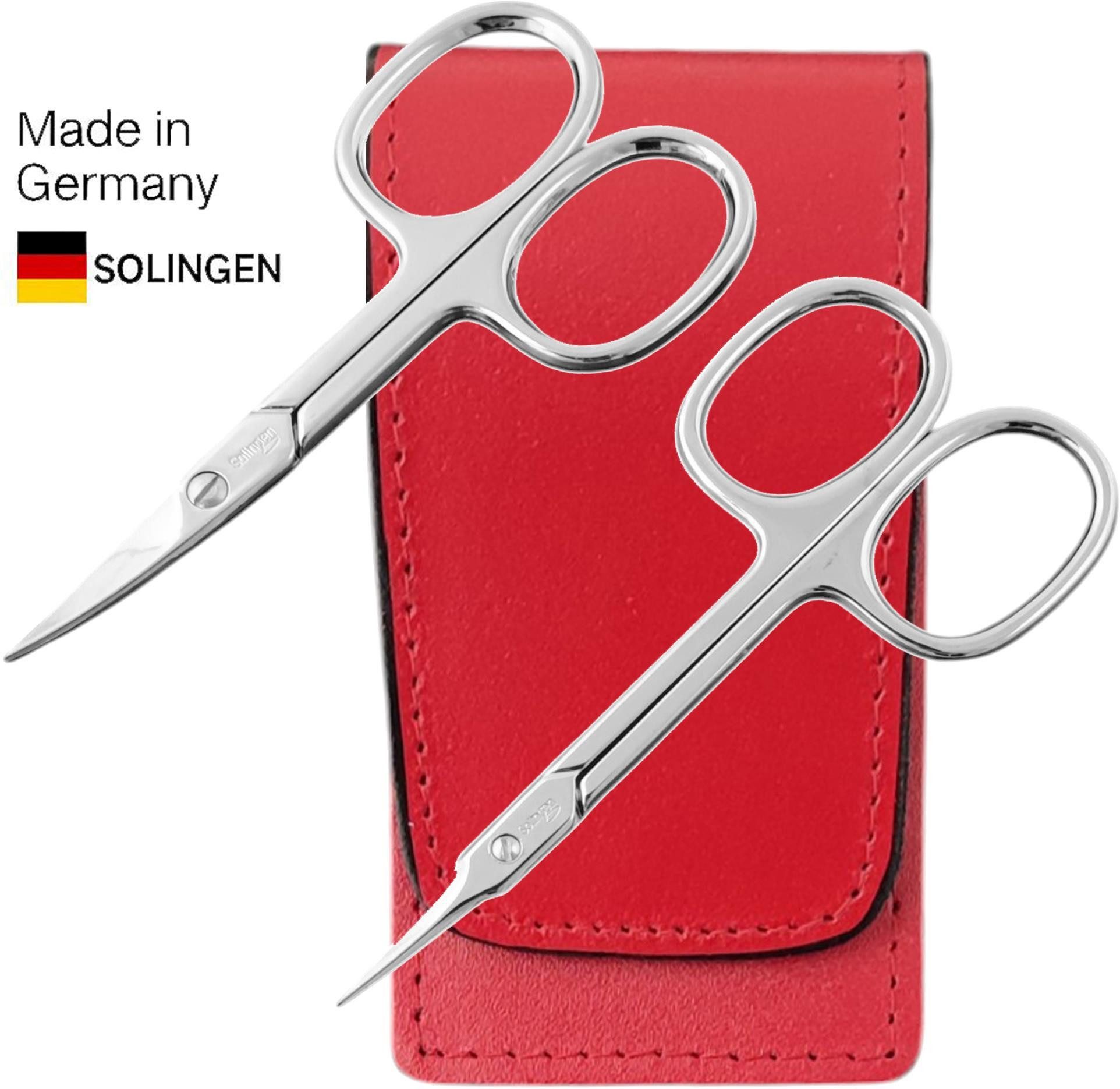 EloModa Maniküre-Kosmetik-Etui Solingen Nagelscheren Set 2-teilig – Nagelschere & Turmspitz-Schere, 2 tlg., Nagelschere und Turmspitz-Schere