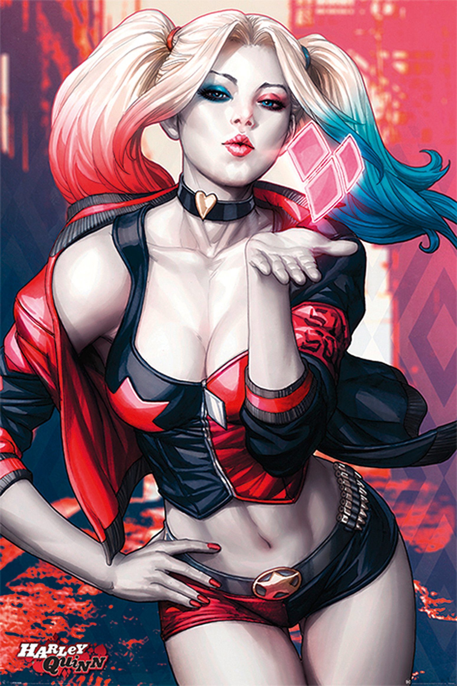 PYRAMID Poster Harley Quinn Kiss Poster 61 x 91,5 cm