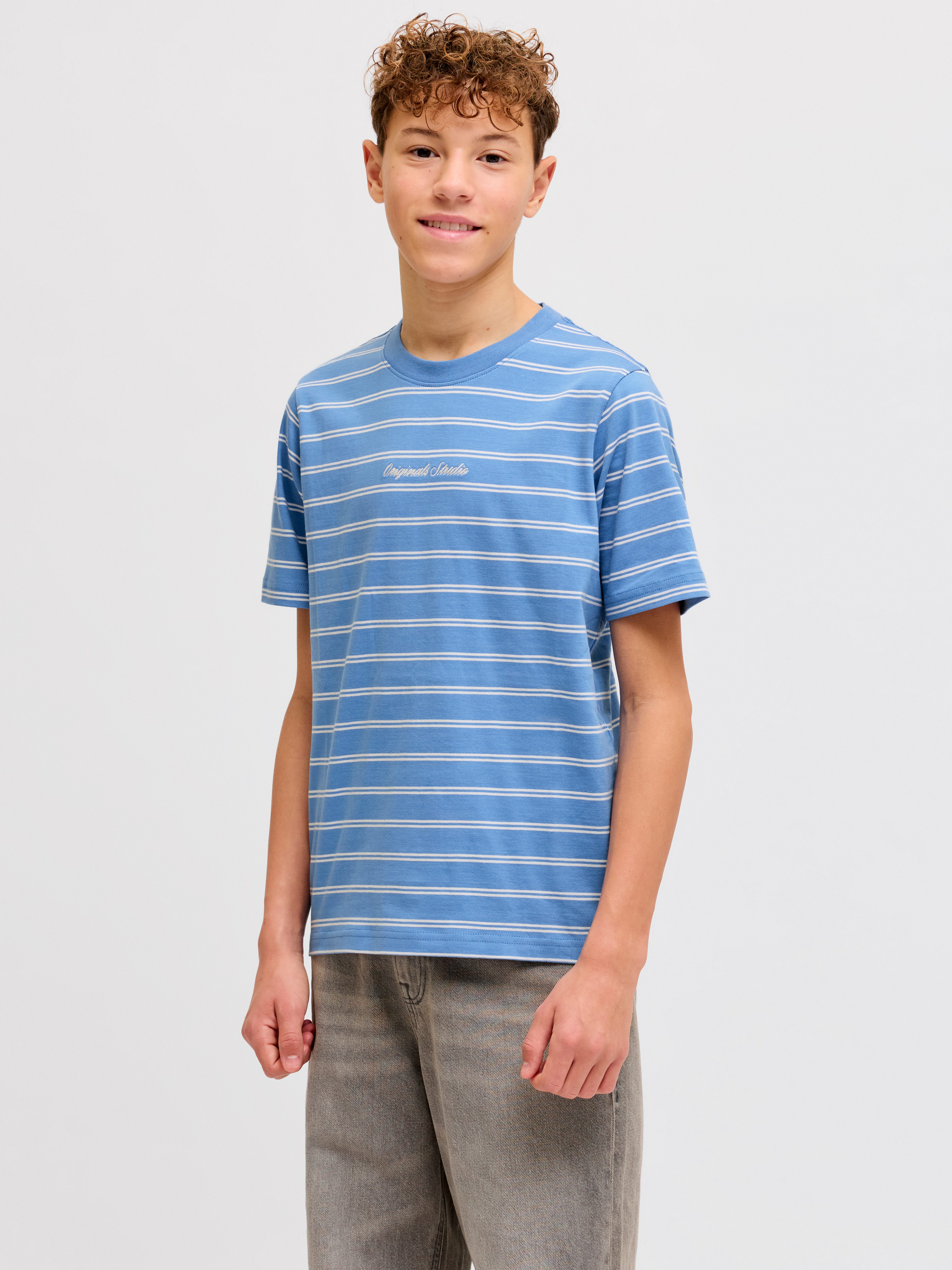 Jack & Jones Junior T-Shirt JORNORREBRO STRIPE TEE SS CN JNR