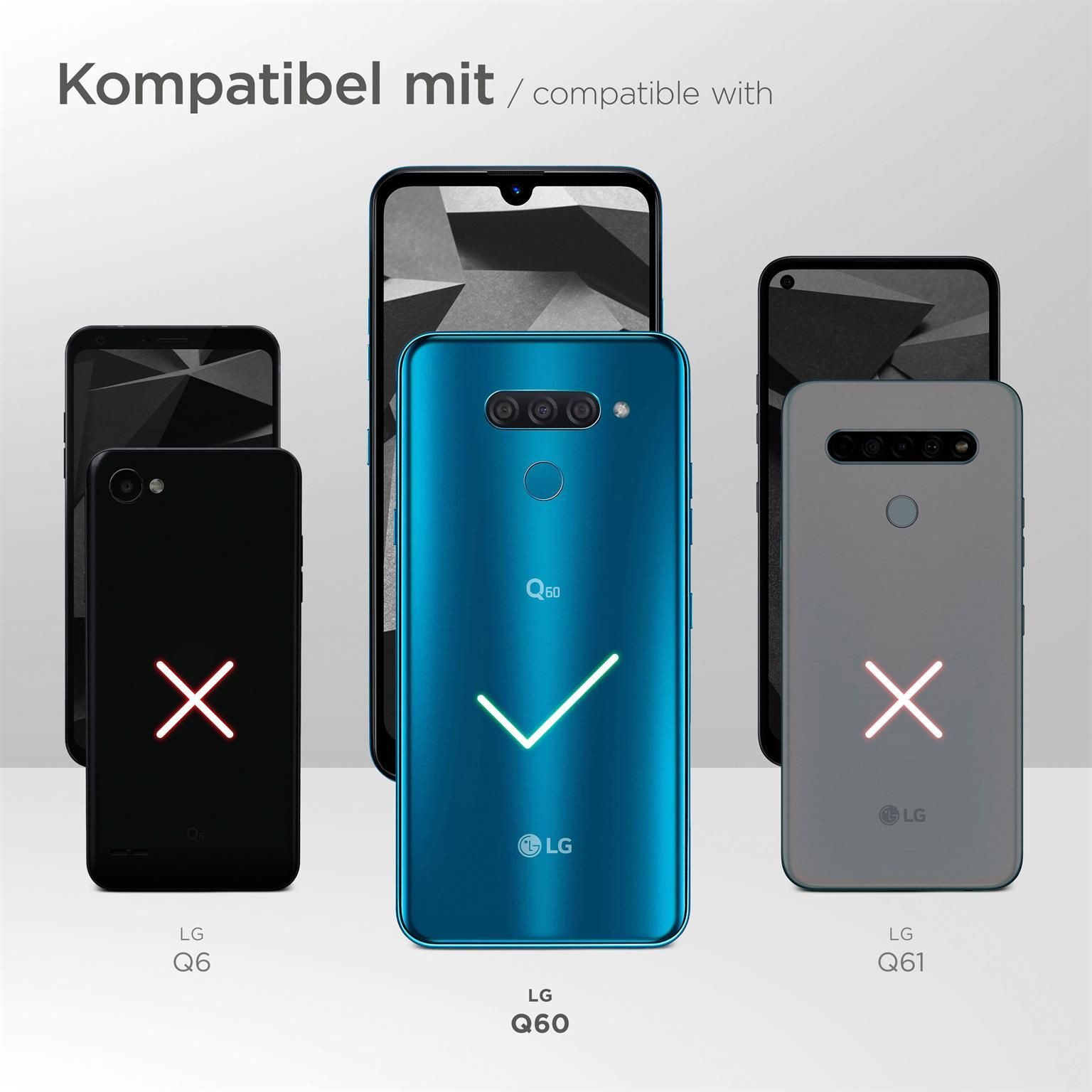 ONEFLOW Handyhülle für LG Q60 Wasserdichte Tasche BeachBag Schwarz 6,26 Zoll, Hülle mit Touch Kamera Fenster IPX8 Unterwasser-Tasche zum Schwimmen