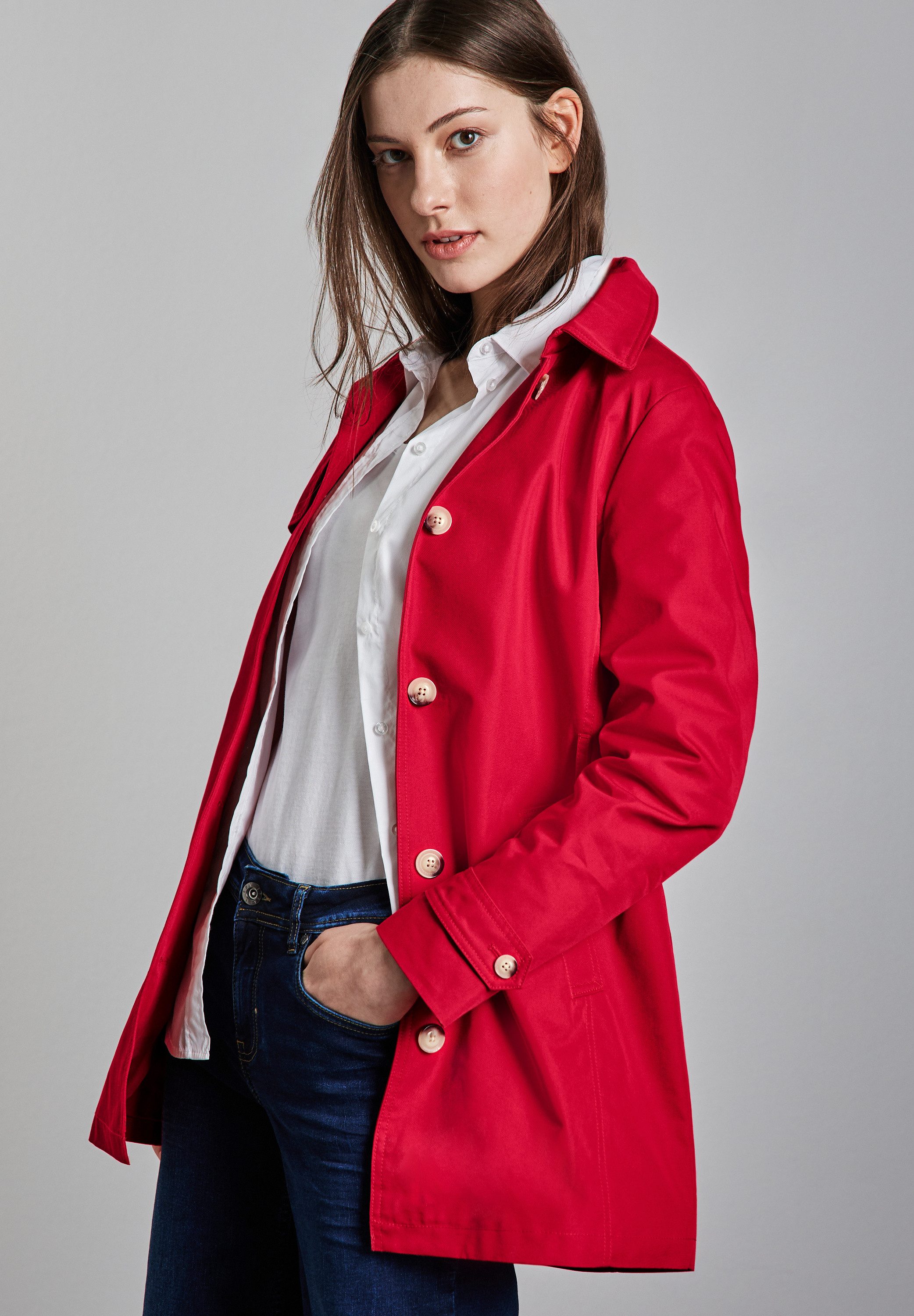 STREET ONE Trenchcoat mit Bindegürtel günstig online kaufen