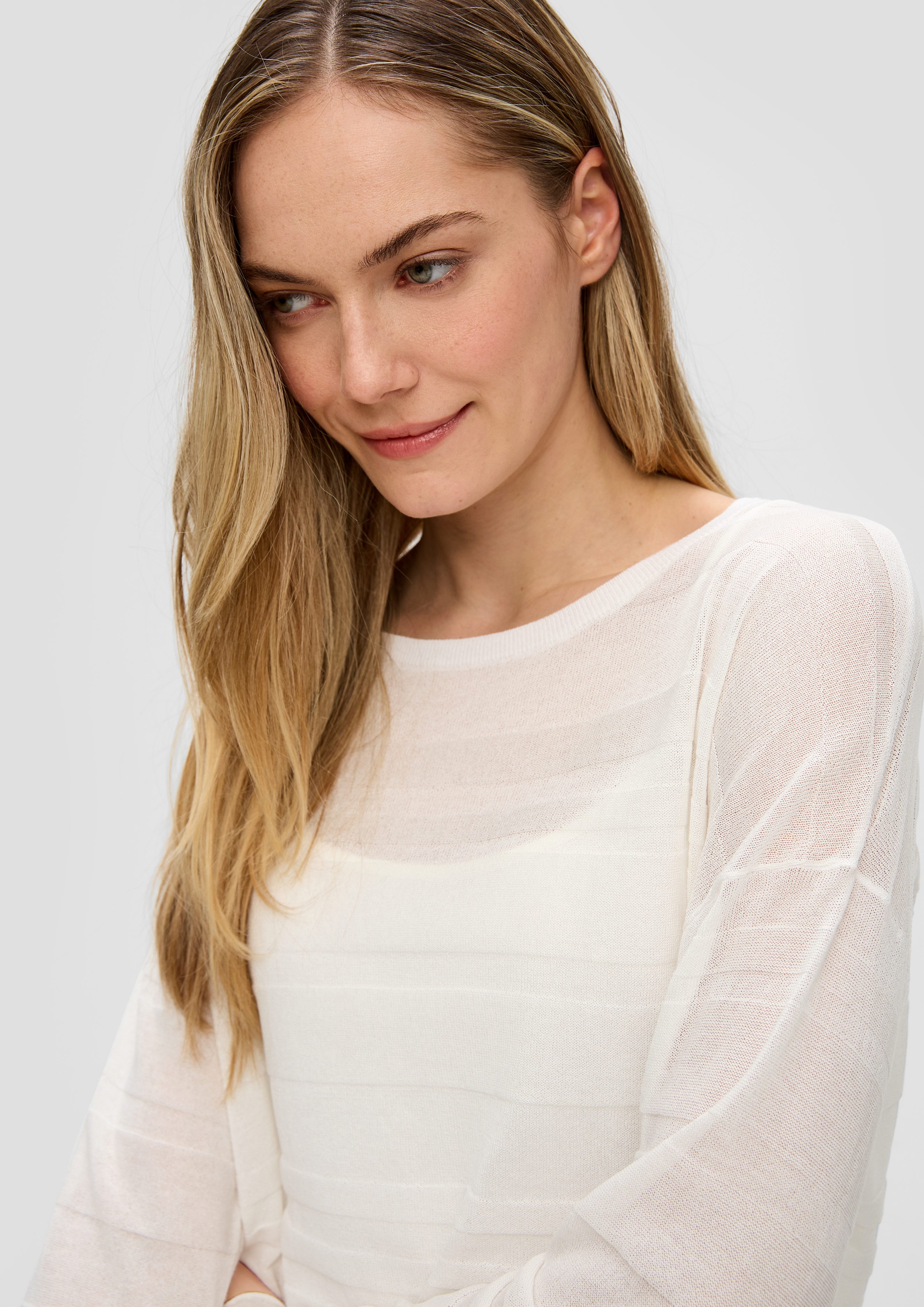 s.Oliver Strickpullover Pullover mit Musterstruktur günstig online kaufen