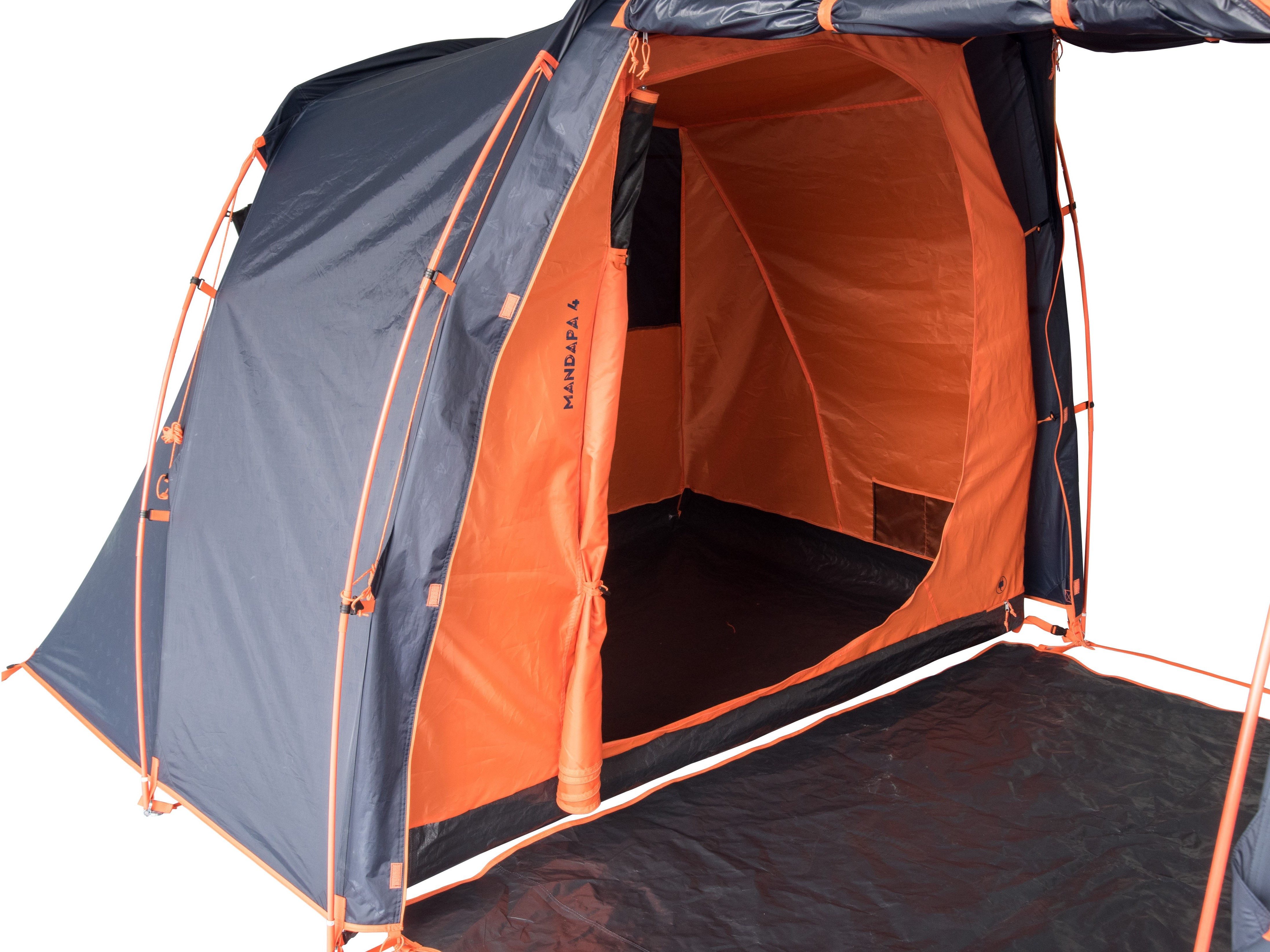 Tambu Tunnelzelt TAMBU - MANDAPA 4 - Vis-à-Vis Zelt, Personen: 4, 100 % recycelter Polyester