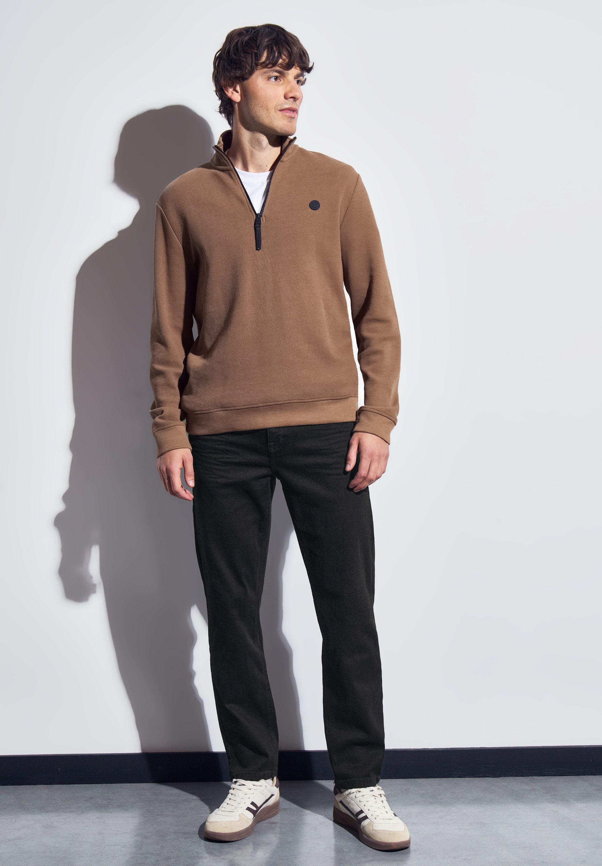 STREET ONE MEN Regular-fit-Jeans aus Baumwolle mit Stretchanteil