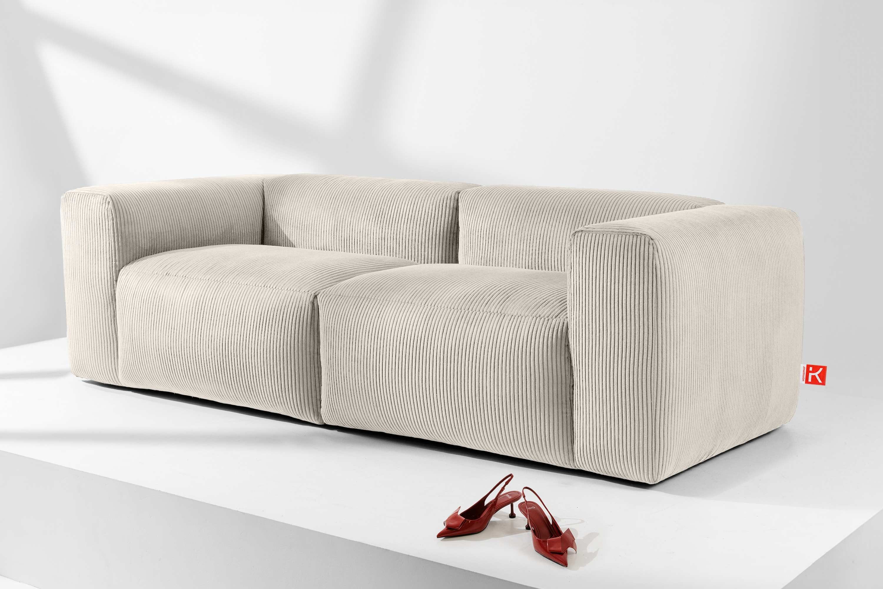 KONSIMO® 3-Sitzer BUFFO Einzelsofa, modulares Sofa, hergestellt in der EU,extrem weicher und bequemer Sitz