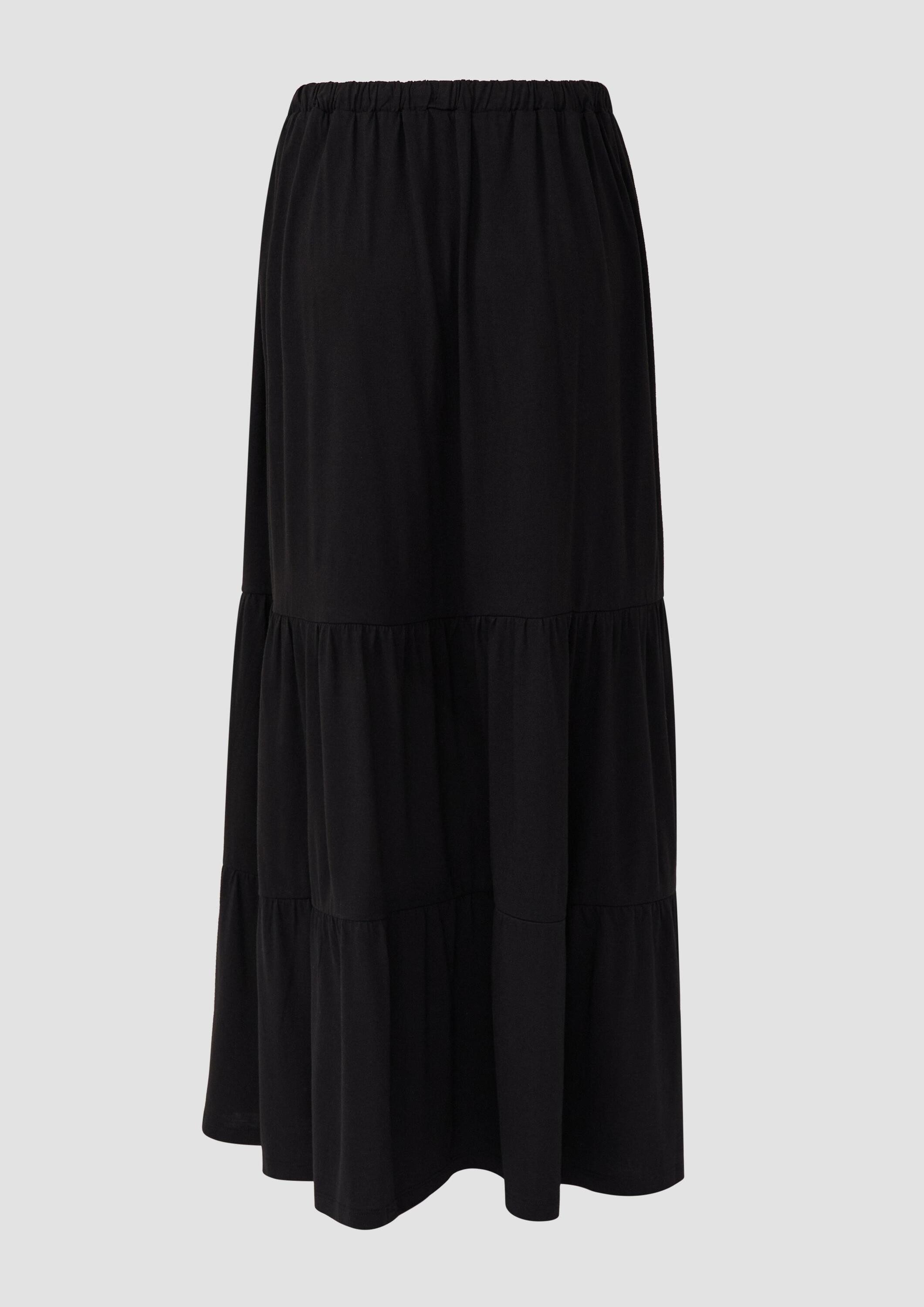 s.Oliver Maxirock Rock Maxi-Stufenrock aus Jersey