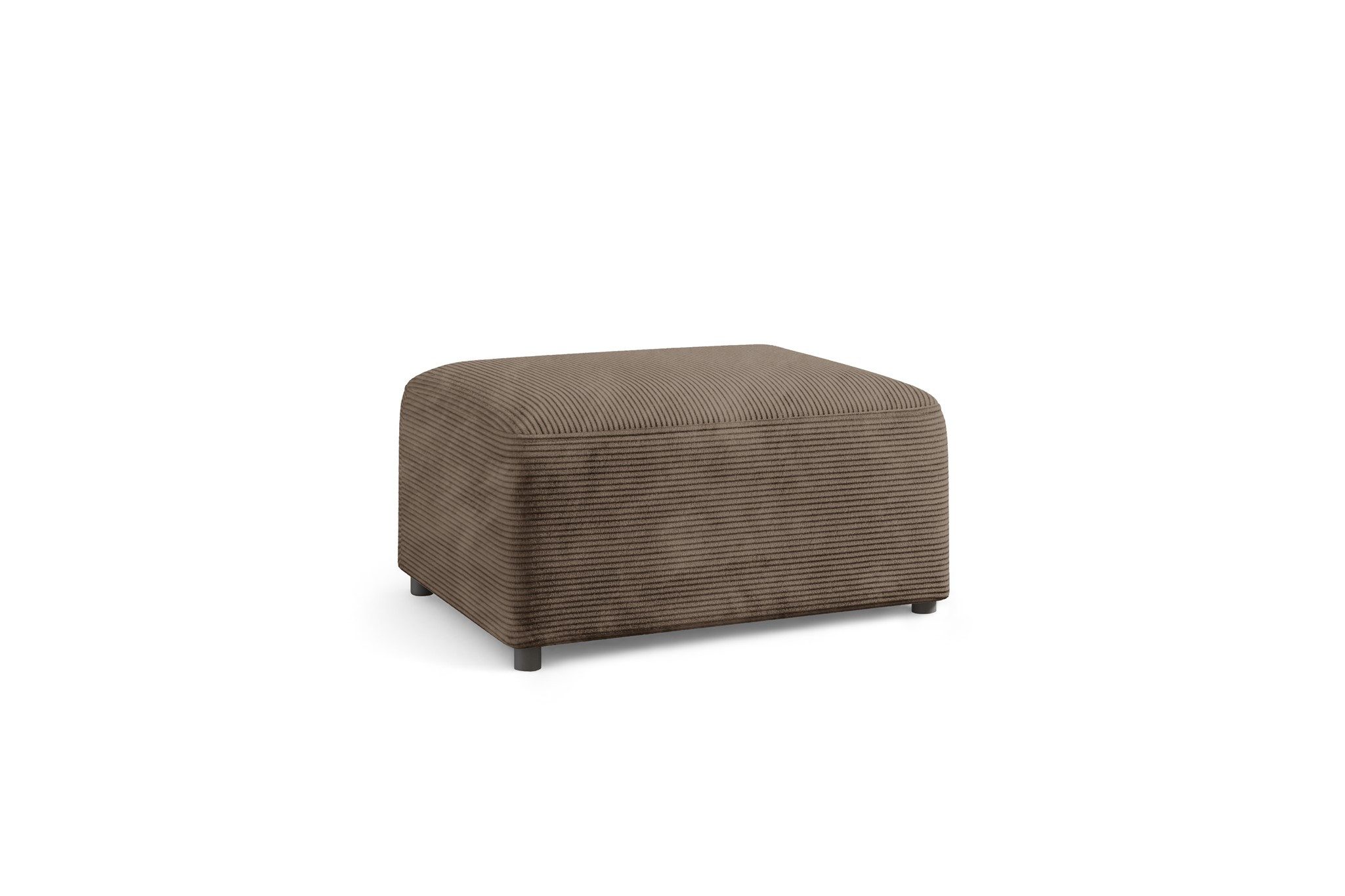 Fun Möbel Polsterhocker Designerhocker MEGAN in Stoff Poso, Rundumbezug
