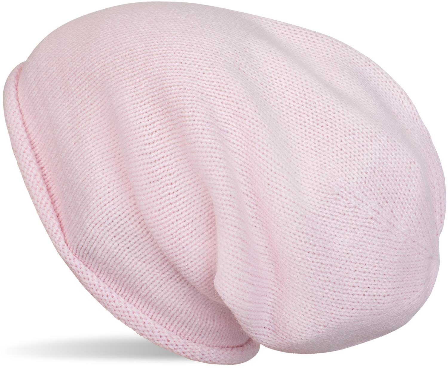 styleBREAKER Strickmütze Feinstrick Beanie Mütze mit Rollrand (1-St)