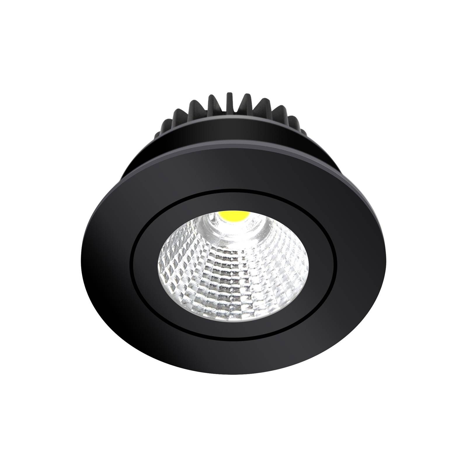 Arcchio Deckenleuchte Jyra, LED, Metall, Schwarz universalweiß IP65, 1 x 6 W LED, universalweiß