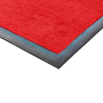 Fußmatte Sauberlaufmatte Happy, 3 Größen, viele Farben, Karat, rechteckig, Höhe: 7 mm, Geeignet für Untergründe mit Fußbodenheizung