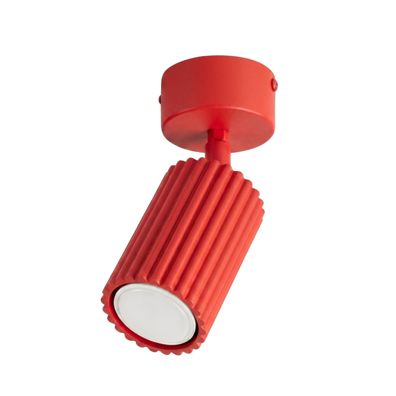 Licht-Erlebnisse Deckenstrahler BERTA, ohne Leuchtmittel, Aluminium verstellbar B: 6.5 cm Rot GU10 Modern